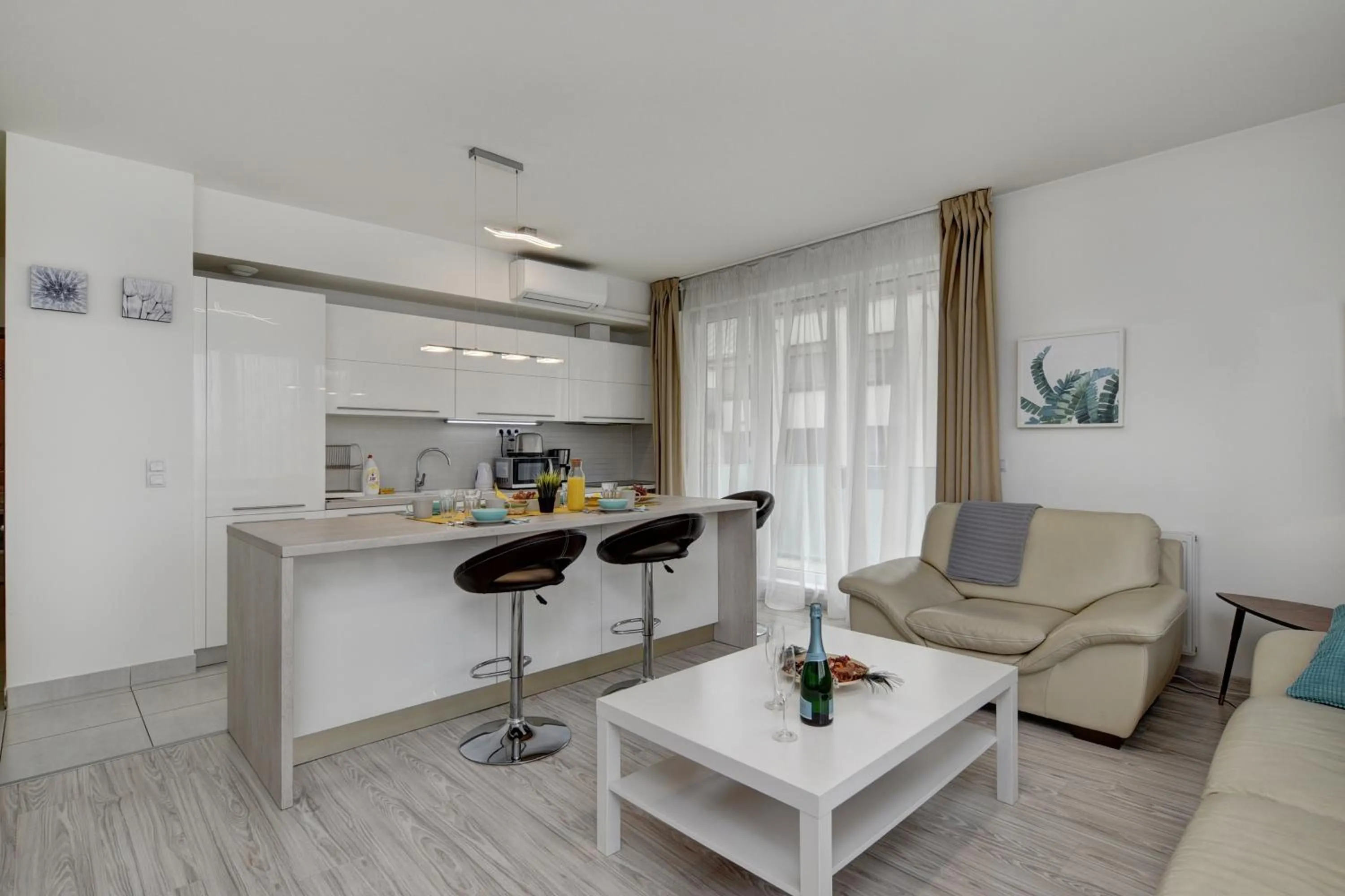 kitchen in Vision Apartments Budapest