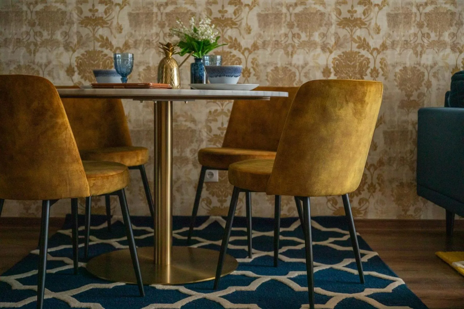 Dining area in Vision Apartments Budapest