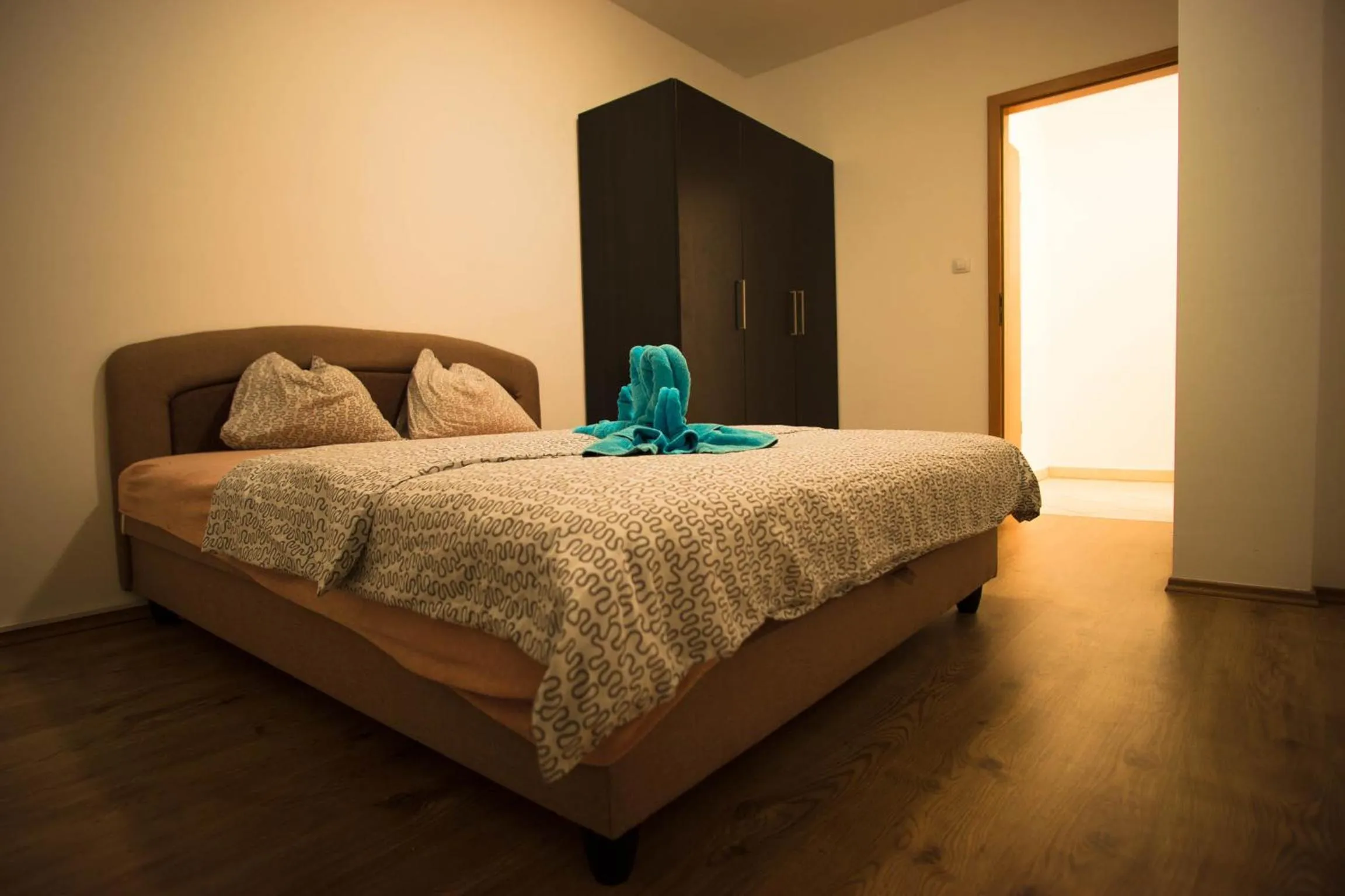 Bed in Vision Apartments Budapest