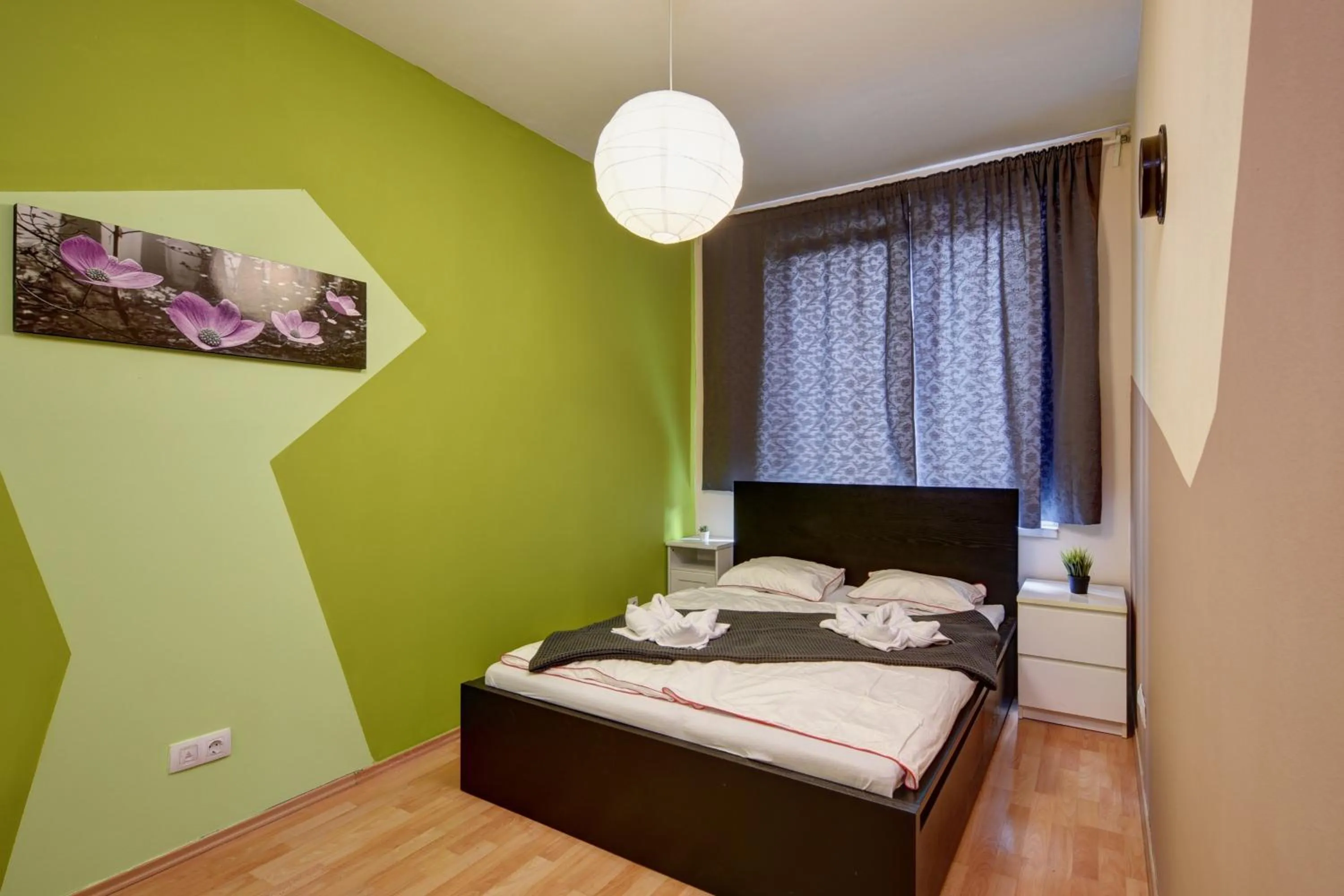 Bed in Vision Apartments Budapest