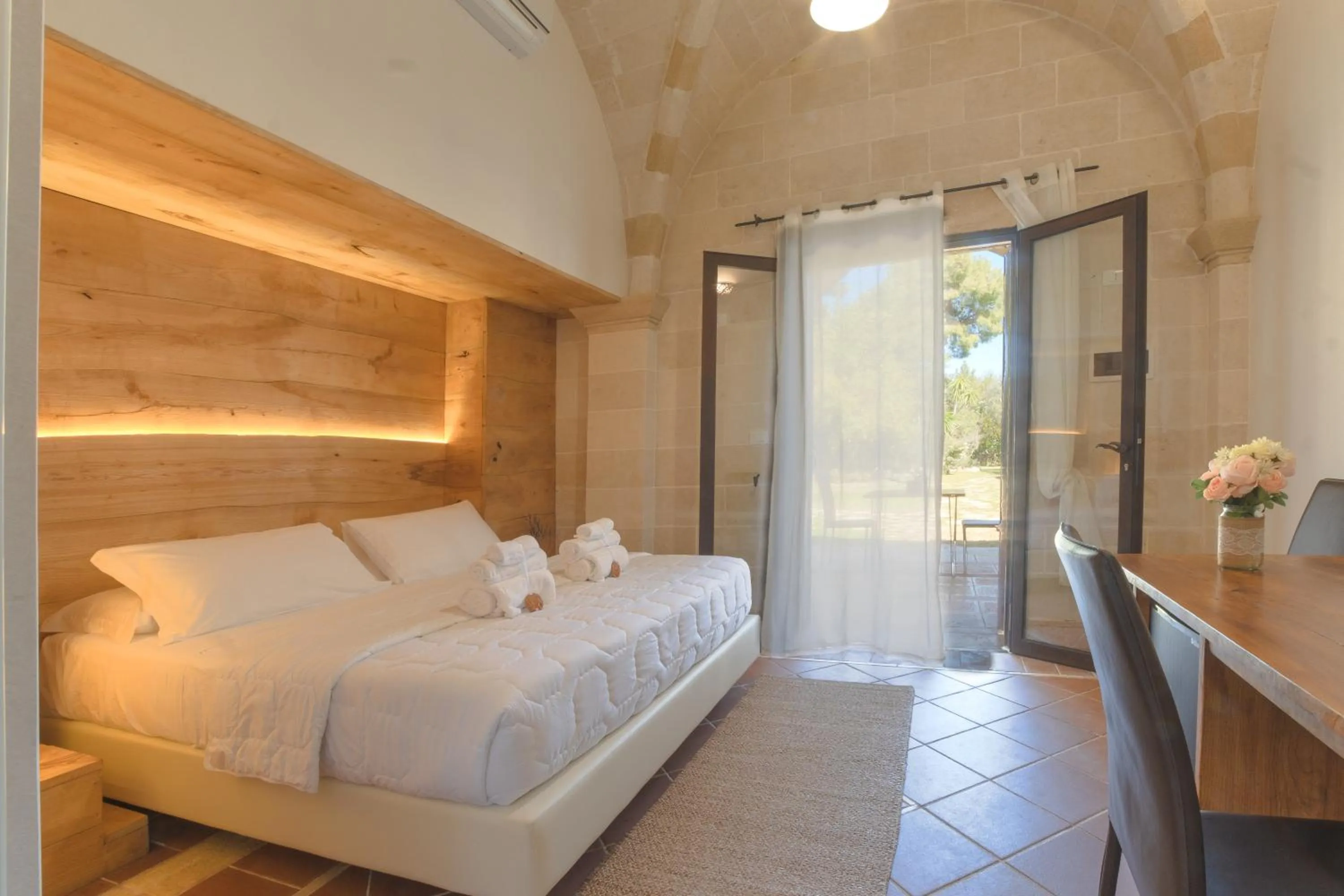 Bed in Masseria Le Lamie