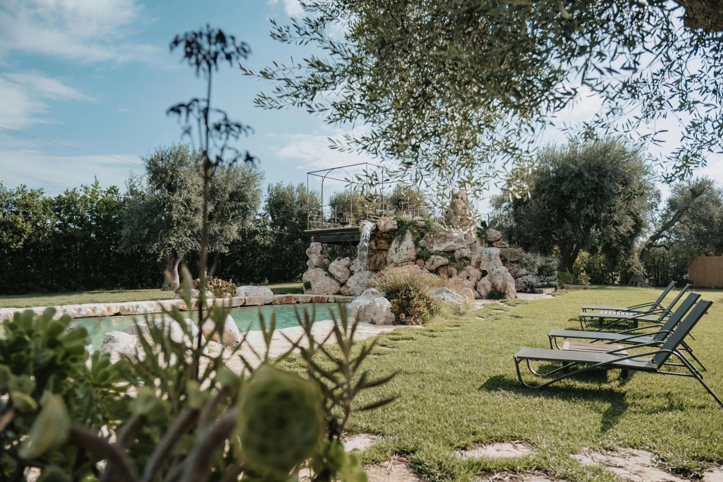 Swimming pool in Masseria Le Lamie