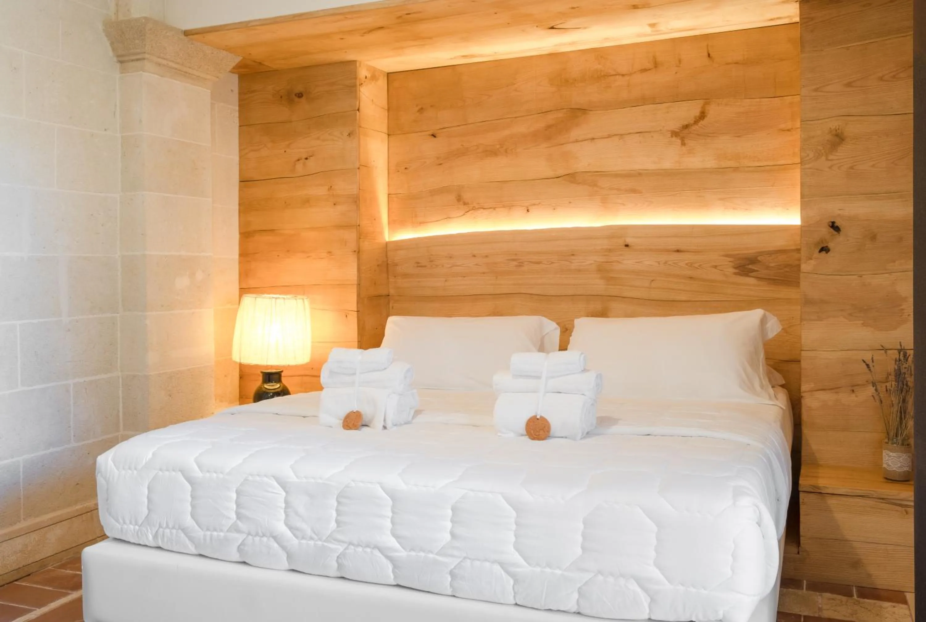 Bed in Masseria Le Lamie