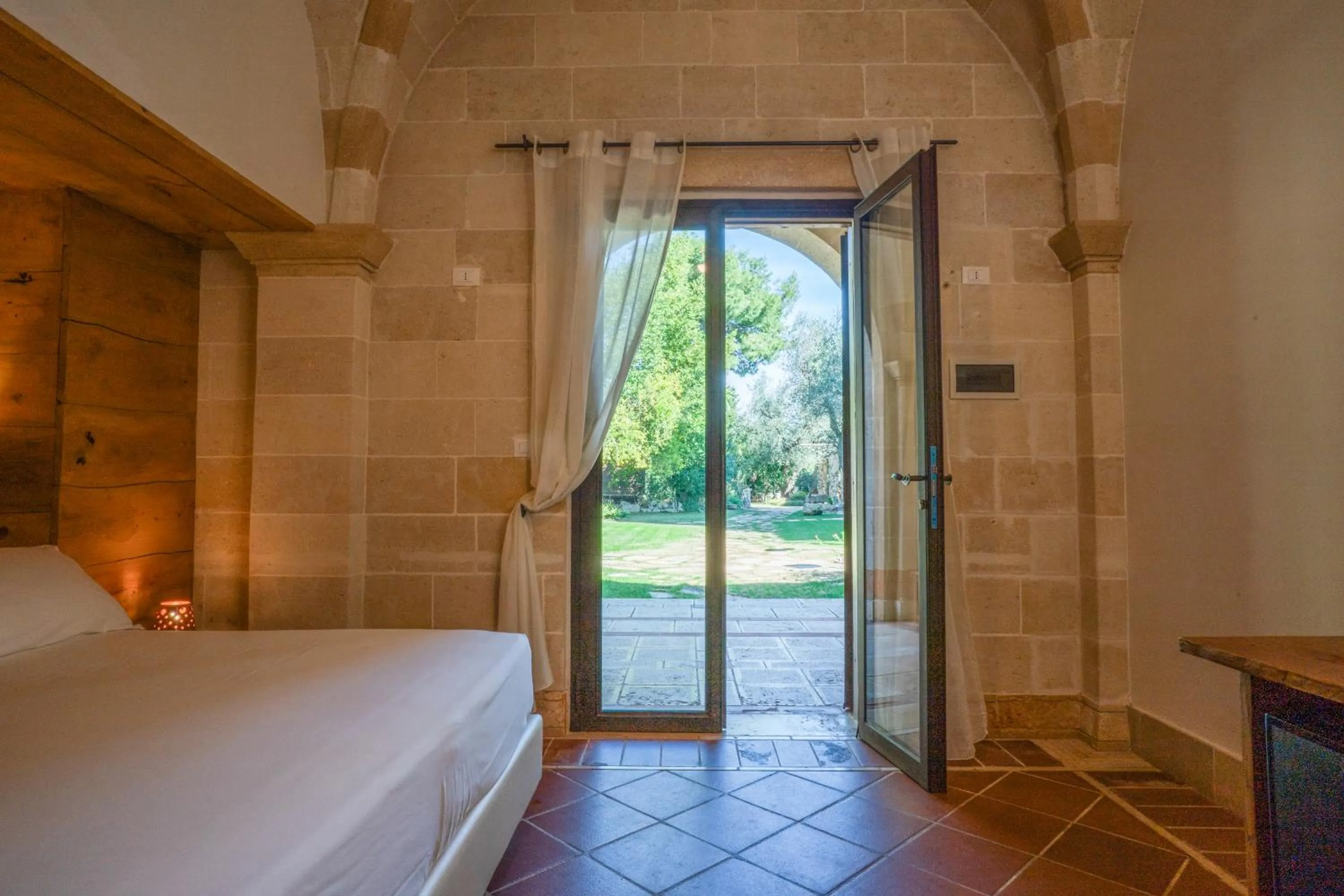 Bed in Masseria Le Lamie