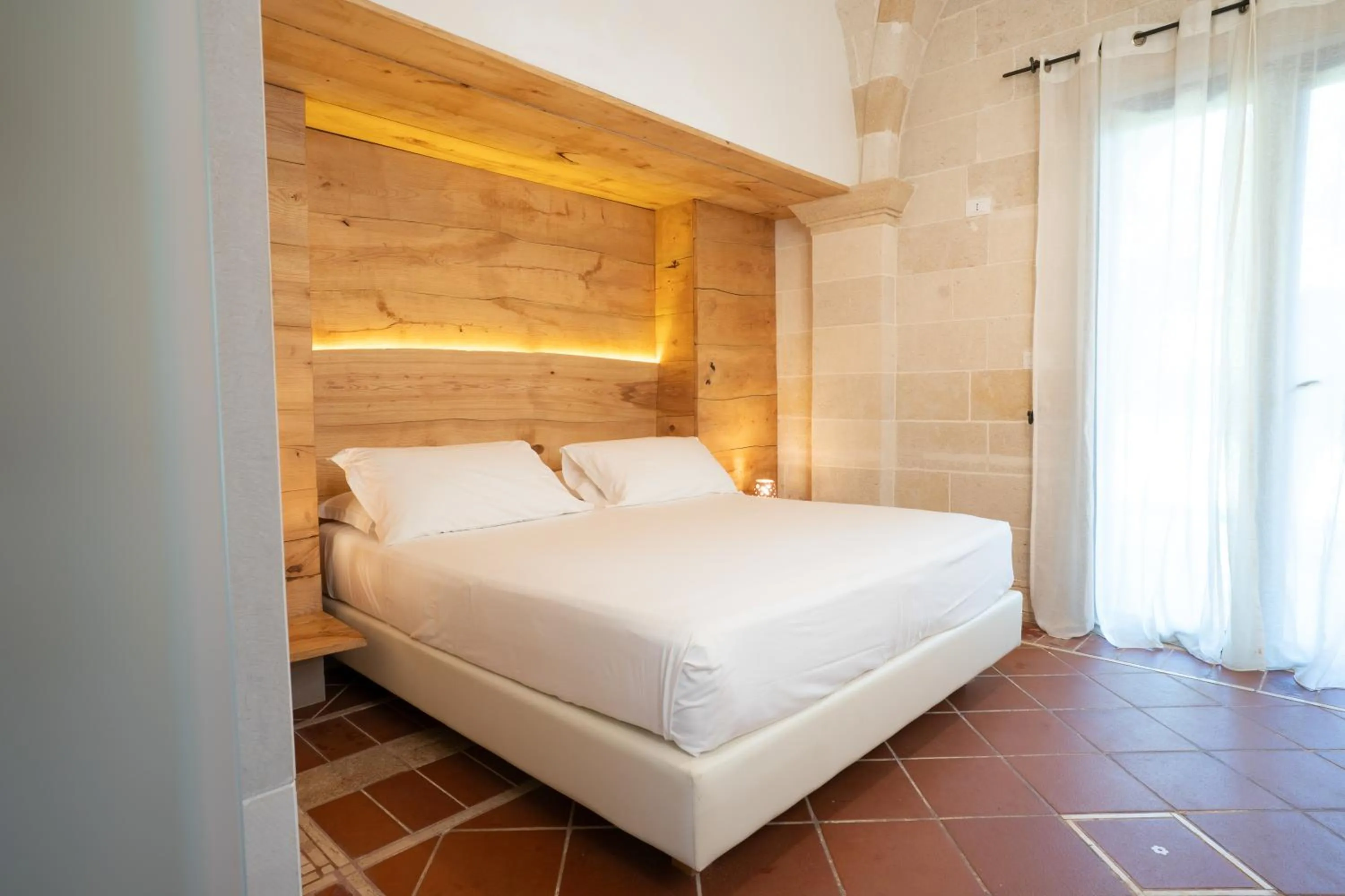 Bed in Masseria Le Lamie