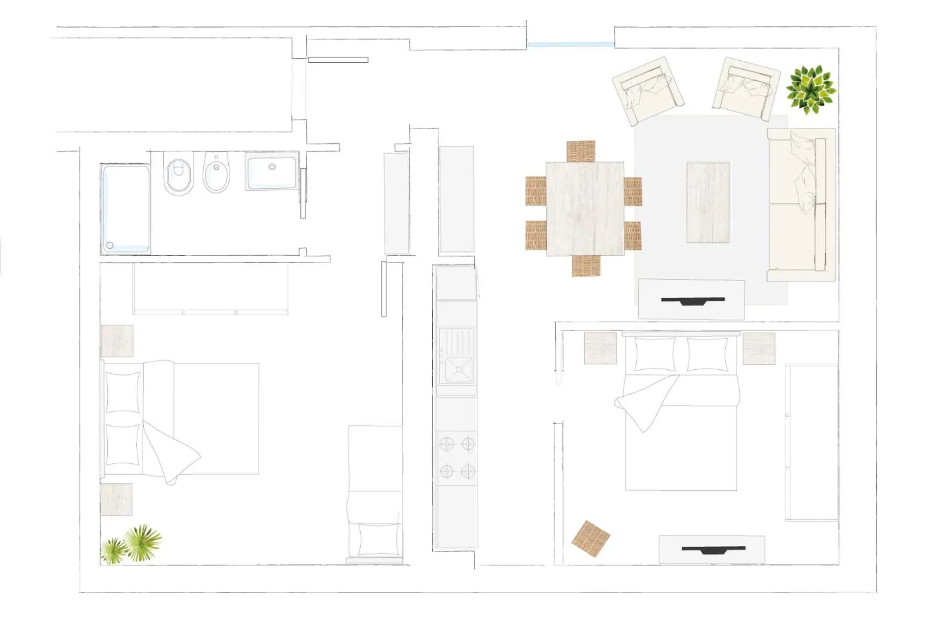 Bird's eye view in Adriano Residence