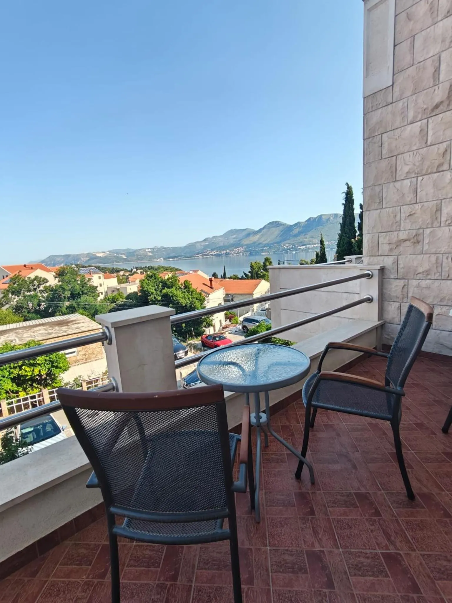 Balcony/Terrace in Apartments Miljas