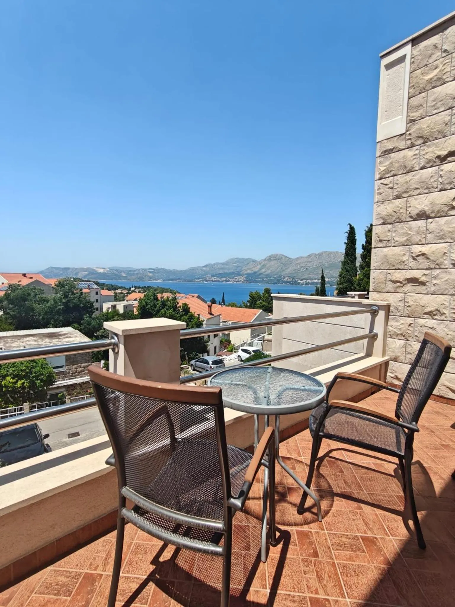 Balcony/Terrace in Apartments Miljas