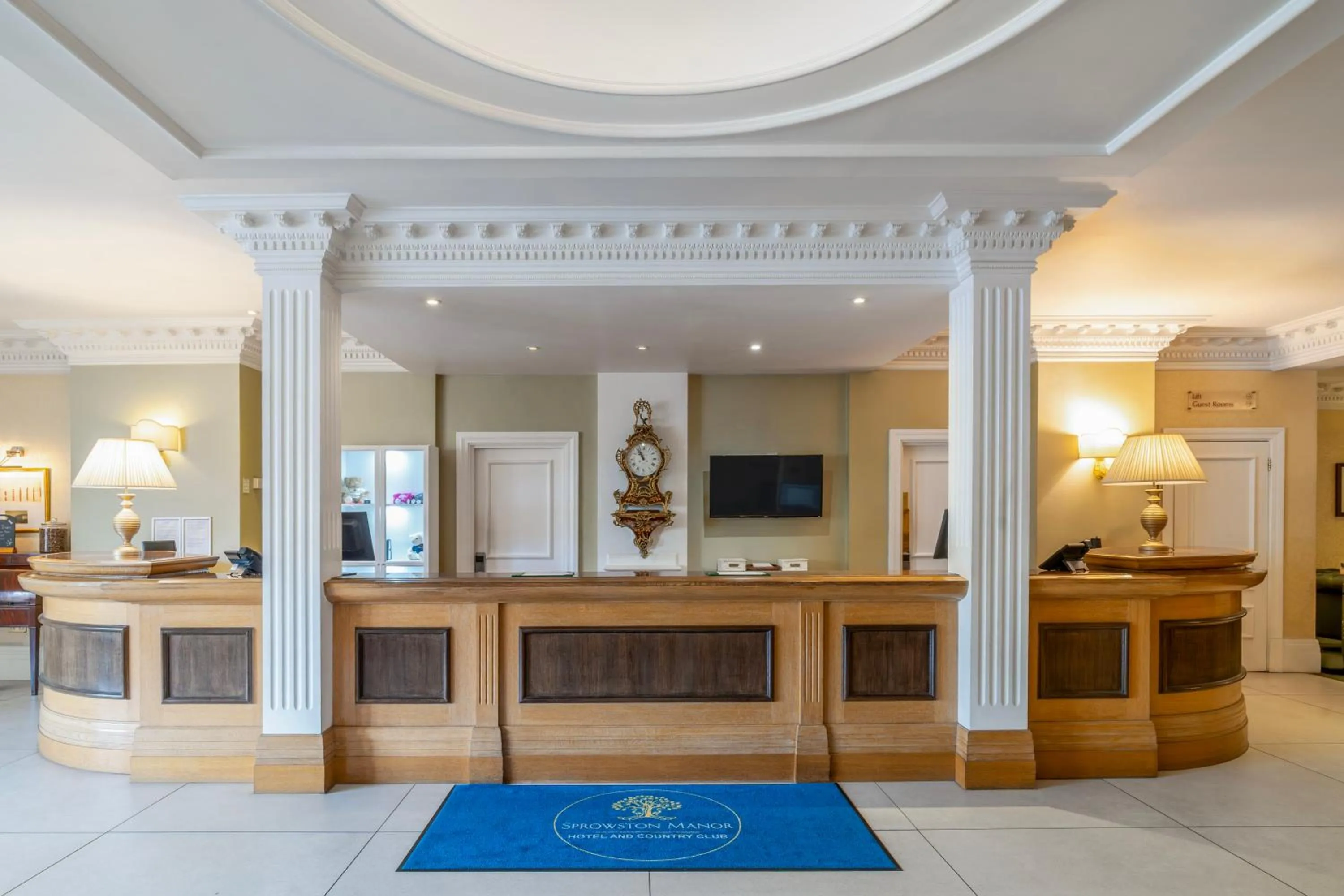Lobby or reception in Sprowston Manor Hotel, Spa & Golf
