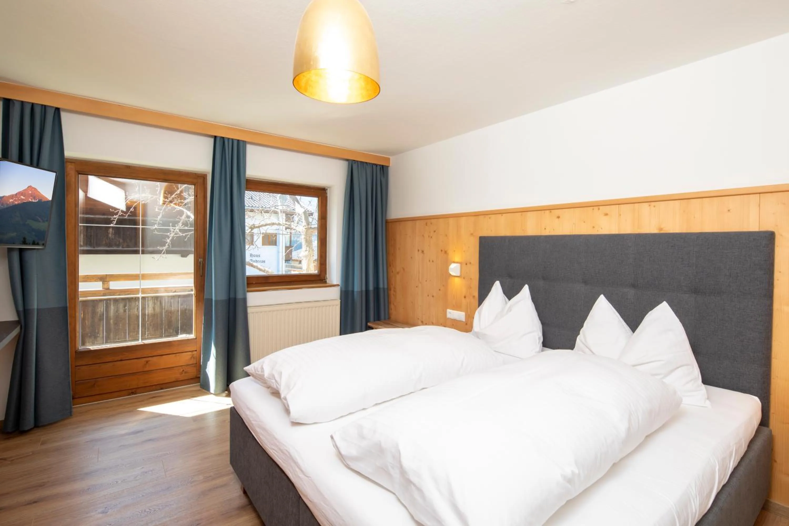 Bed in Hotel Andreas