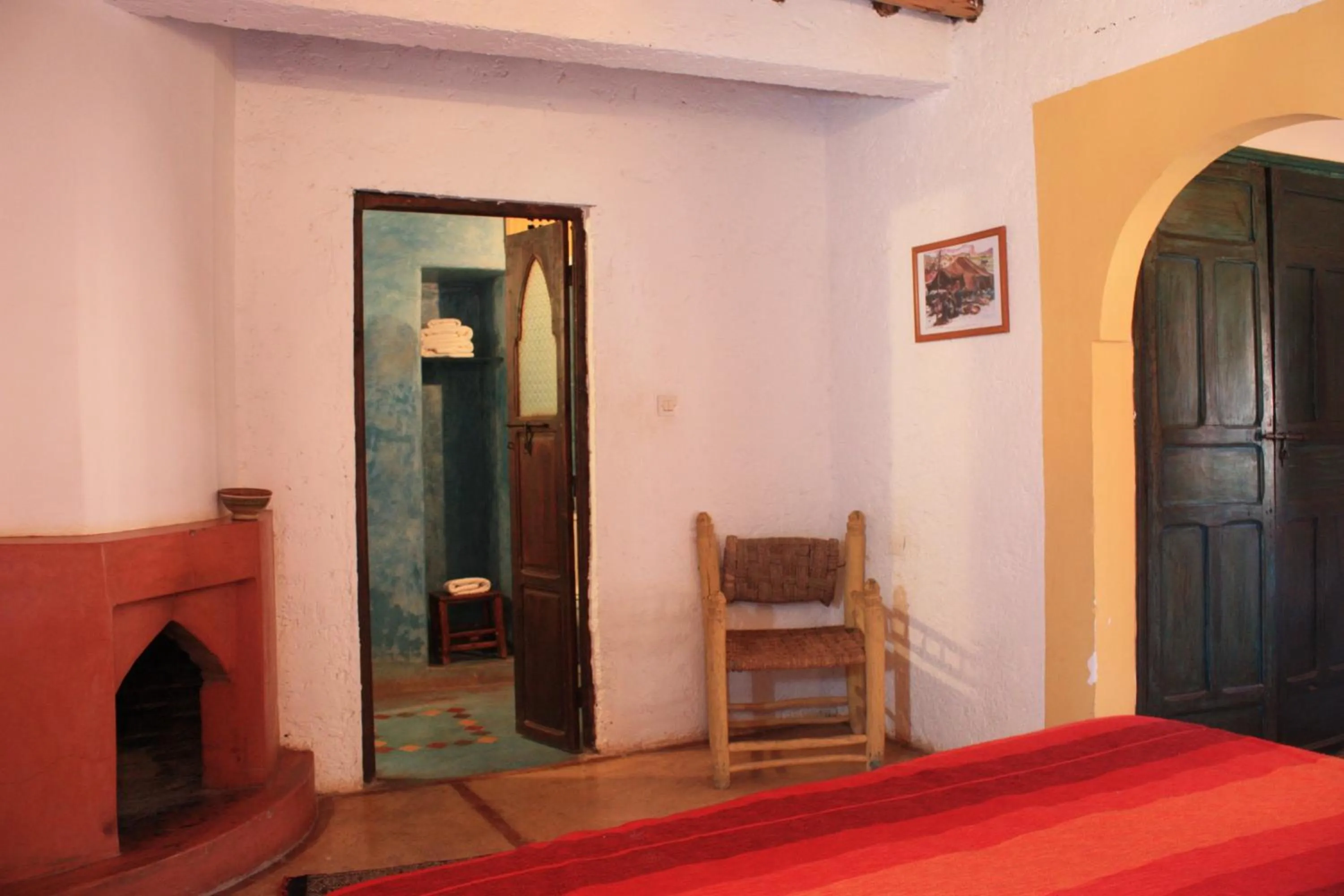 Lounge or bar, Bed in Riad Cascades d'Ouzoud