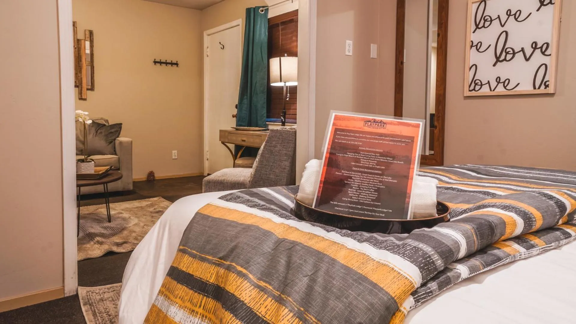 Bed in Playpark Lodge