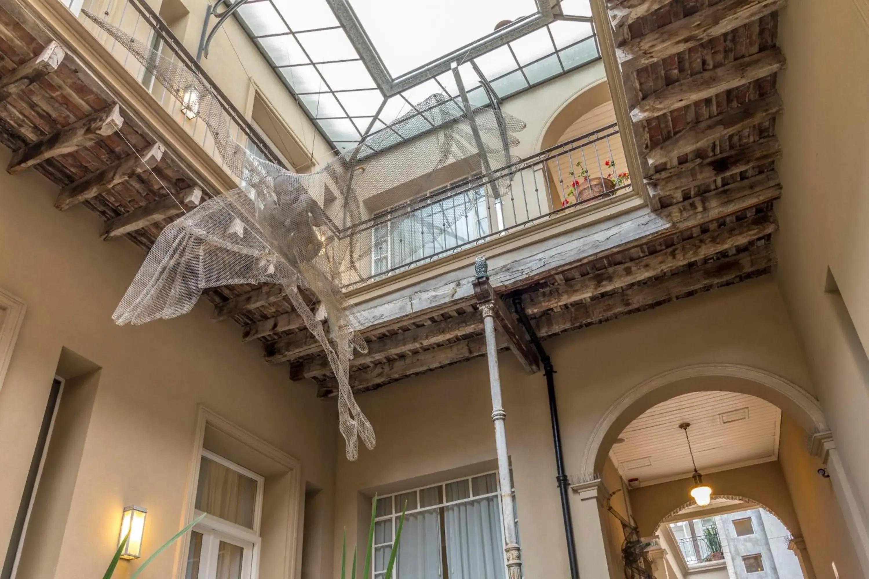 Inner courtyard view in Patios de San Telmo Inner courtyard view in Patios de San Telmo