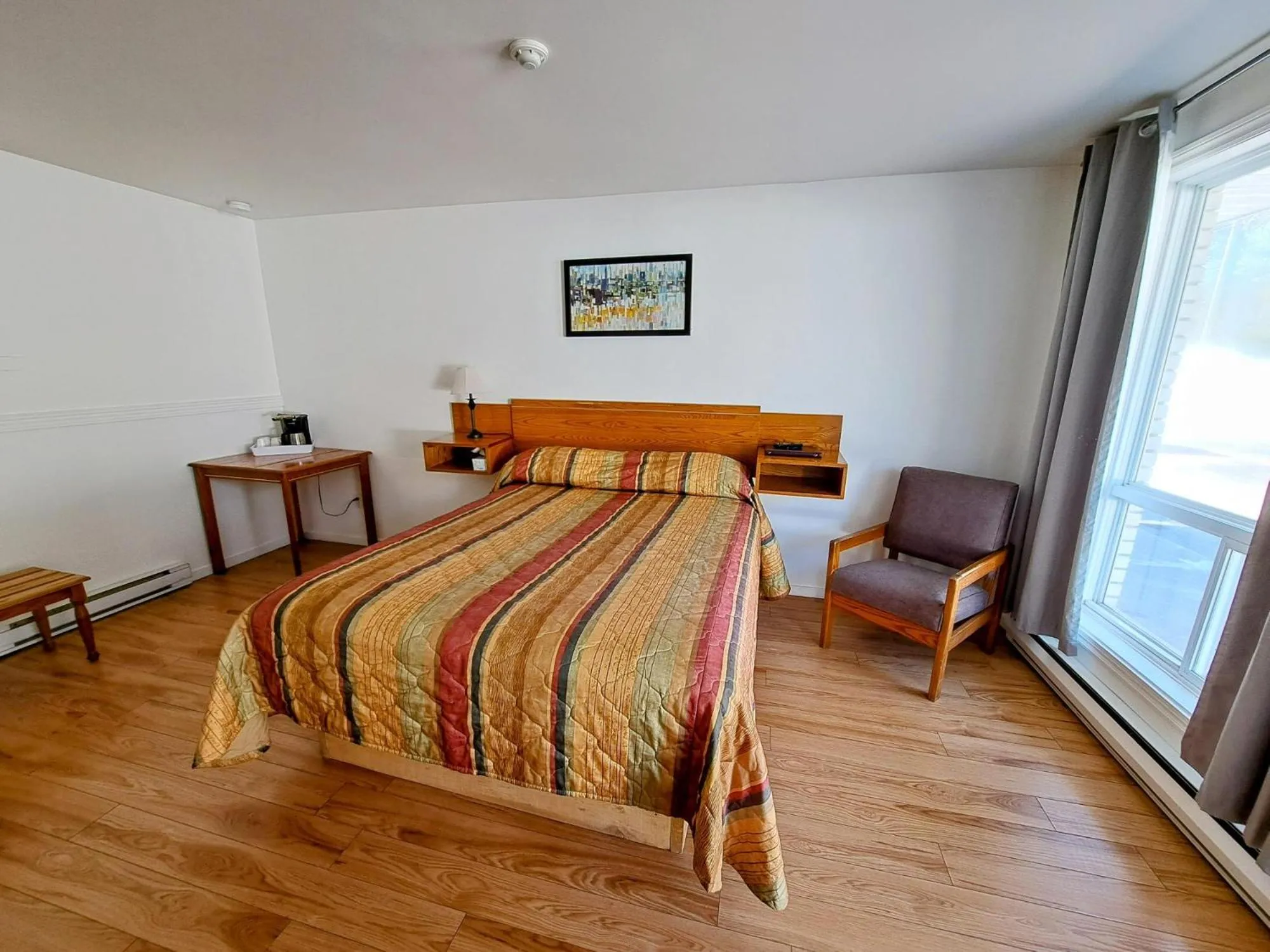 Bed in Motel Bonsoir