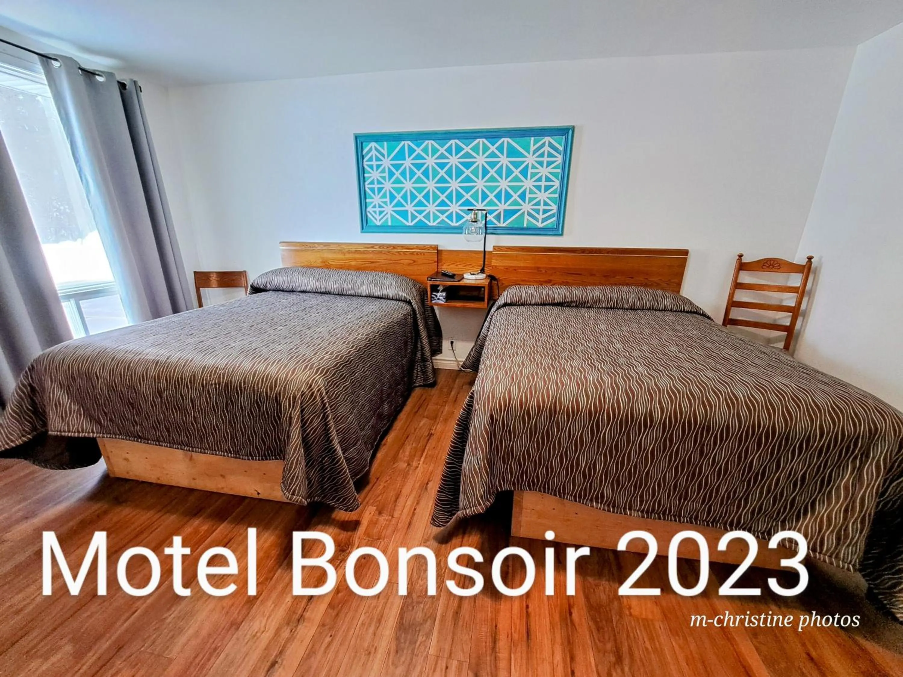 Bed in Motel Bonsoir