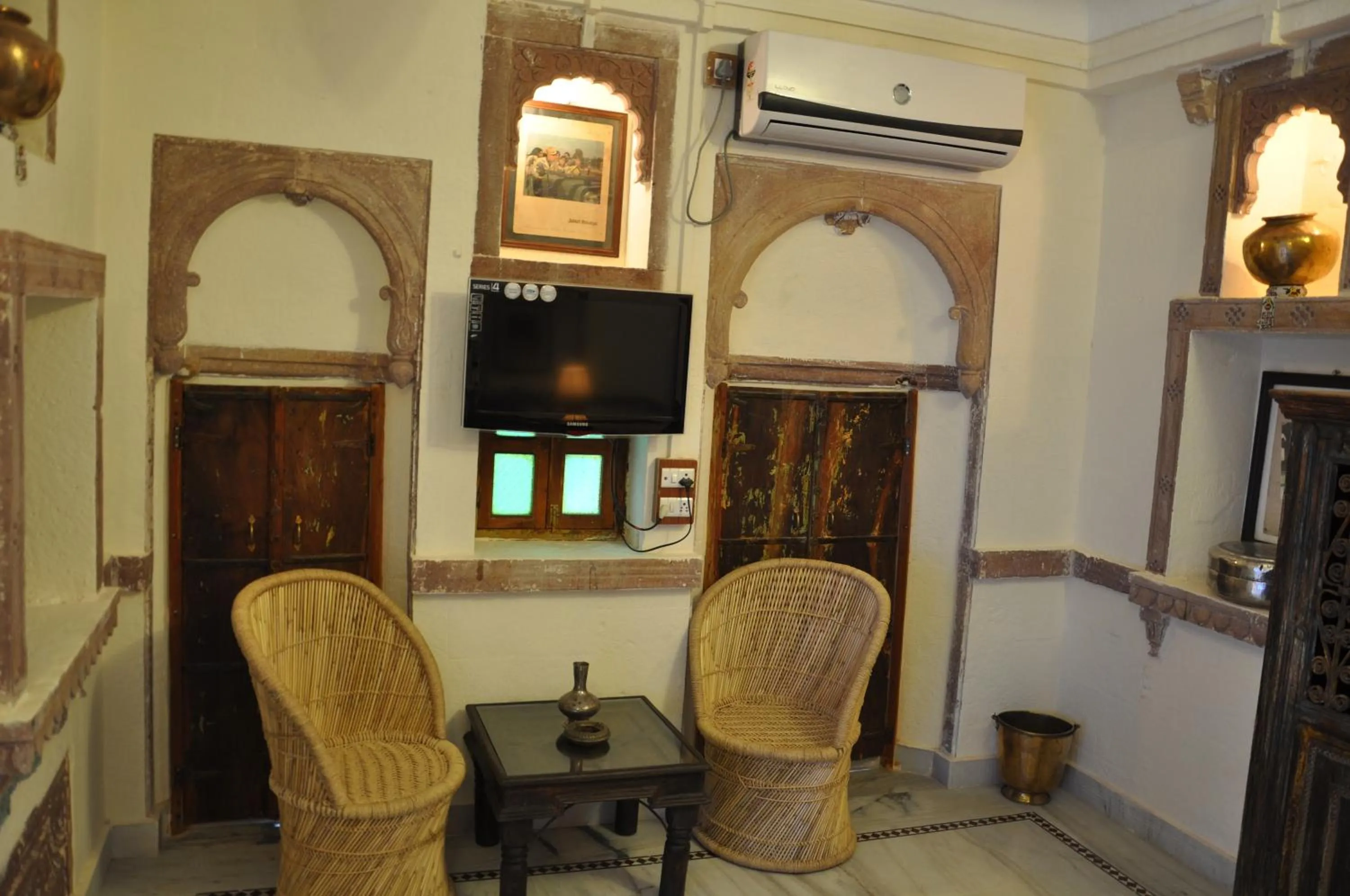 Seating area in Juna Mahal Boutique Home Stay