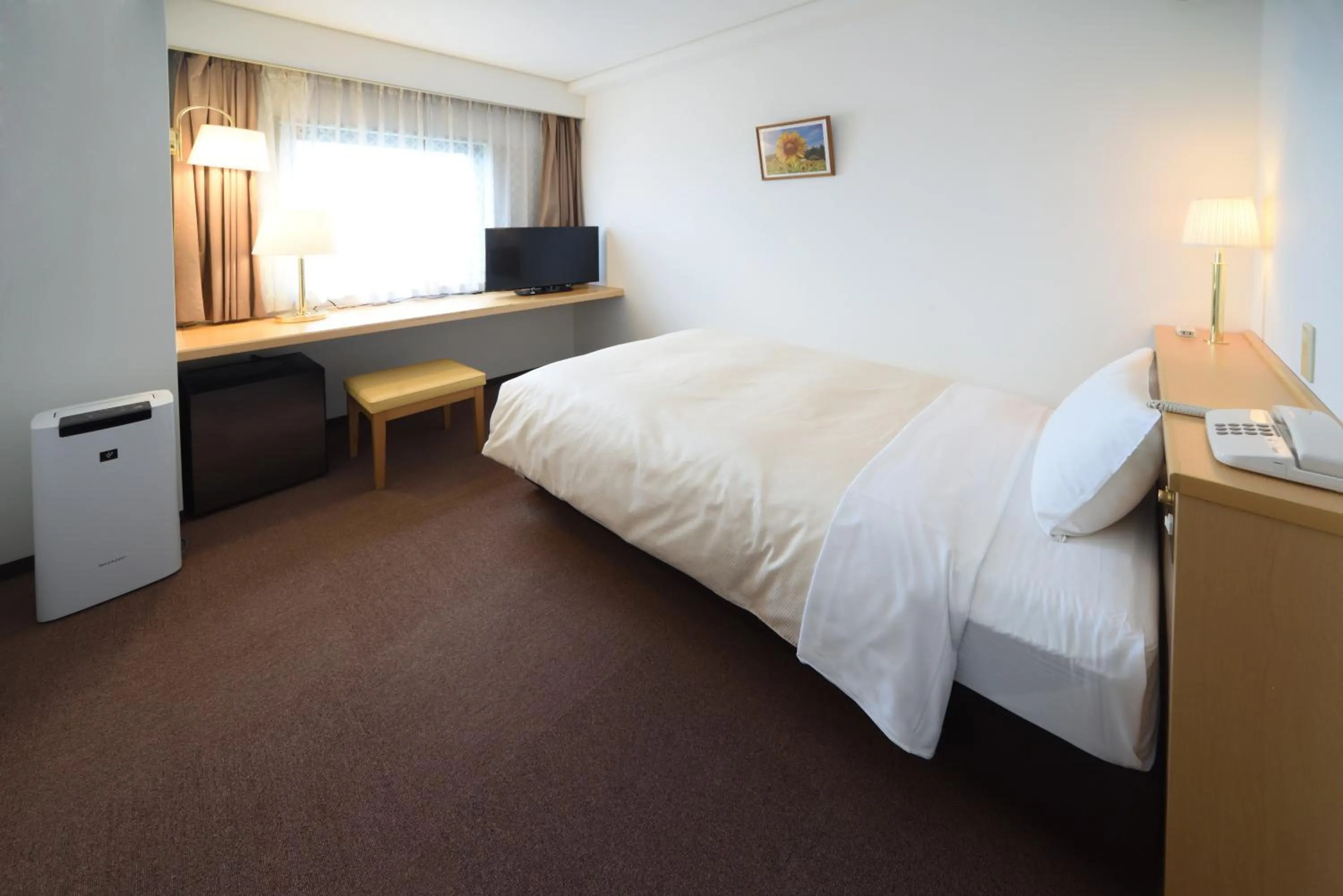 Bed in Hotel Route Tsukuba