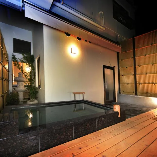 Open Air Bath in Hotel Route Tsukuba