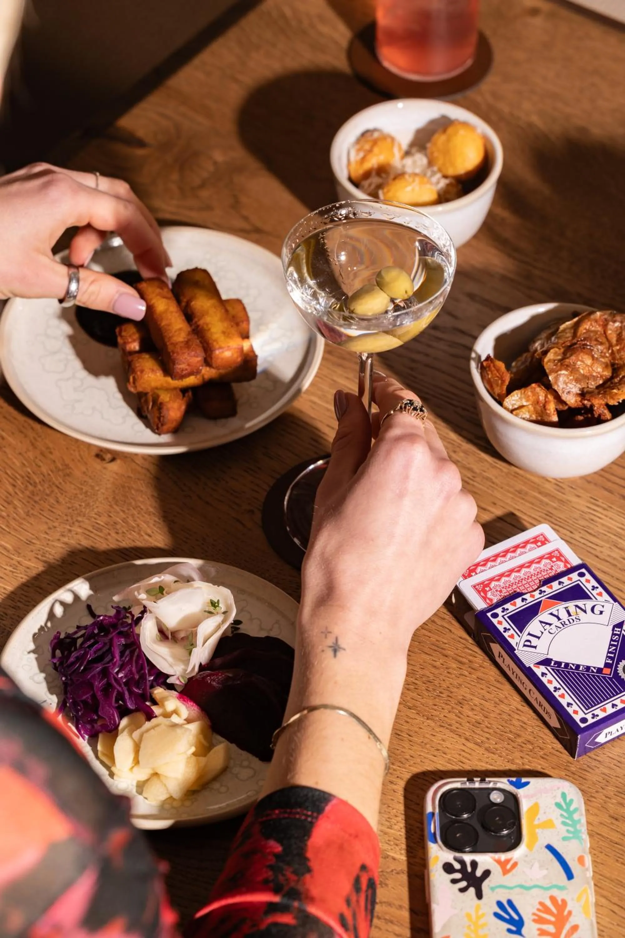 Food and drinks in Treehouse Hotel Manchester