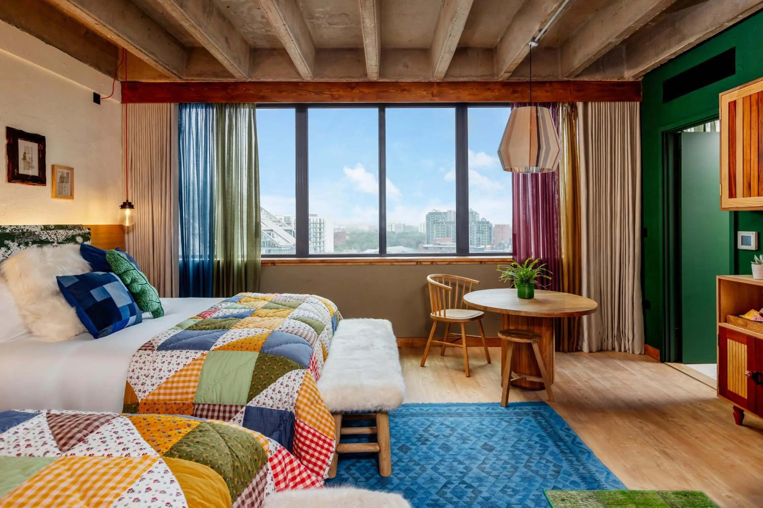 Bed in Treehouse Hotel Manchester