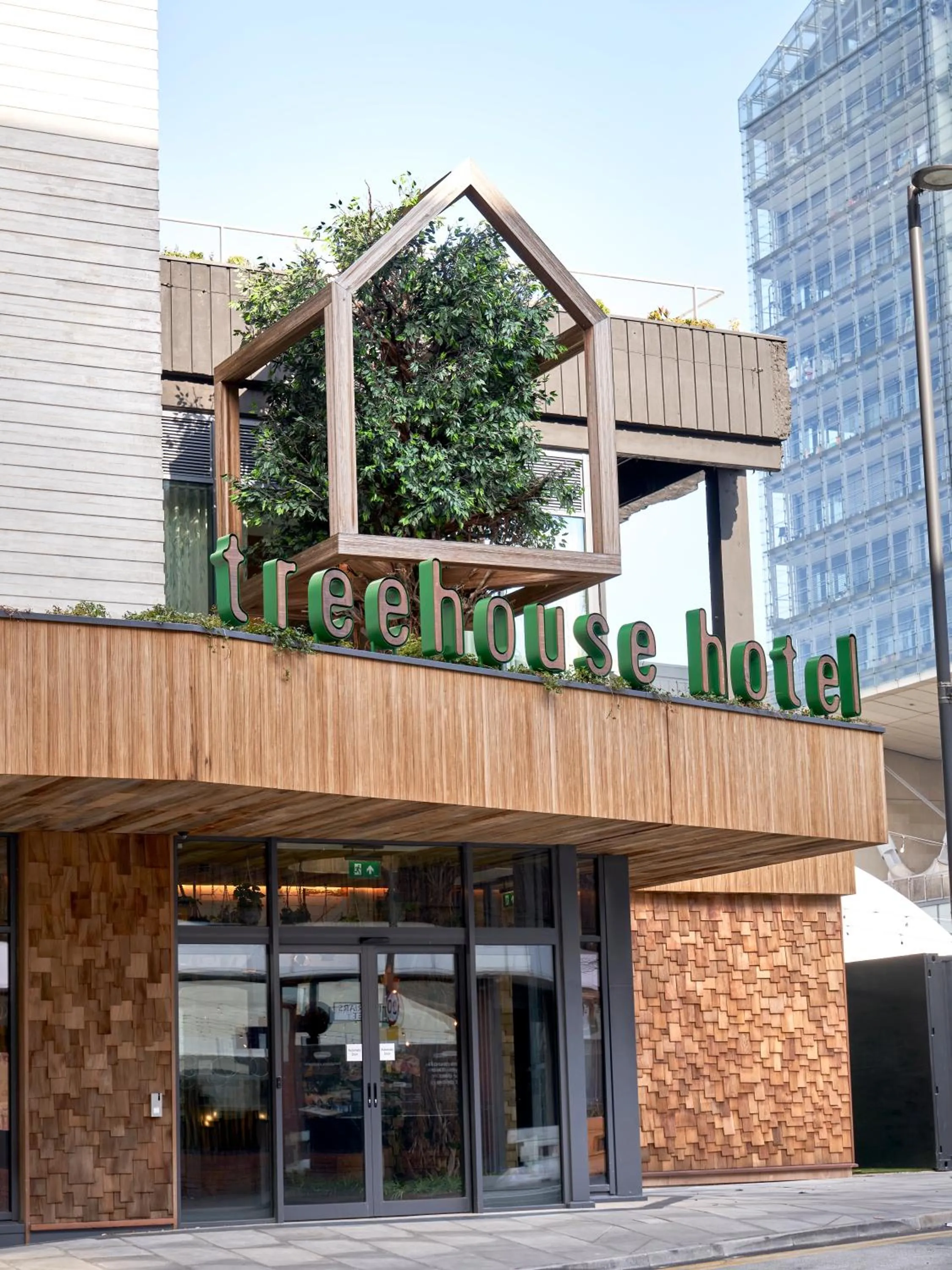 Facade/entrance in Treehouse Hotel Manchester