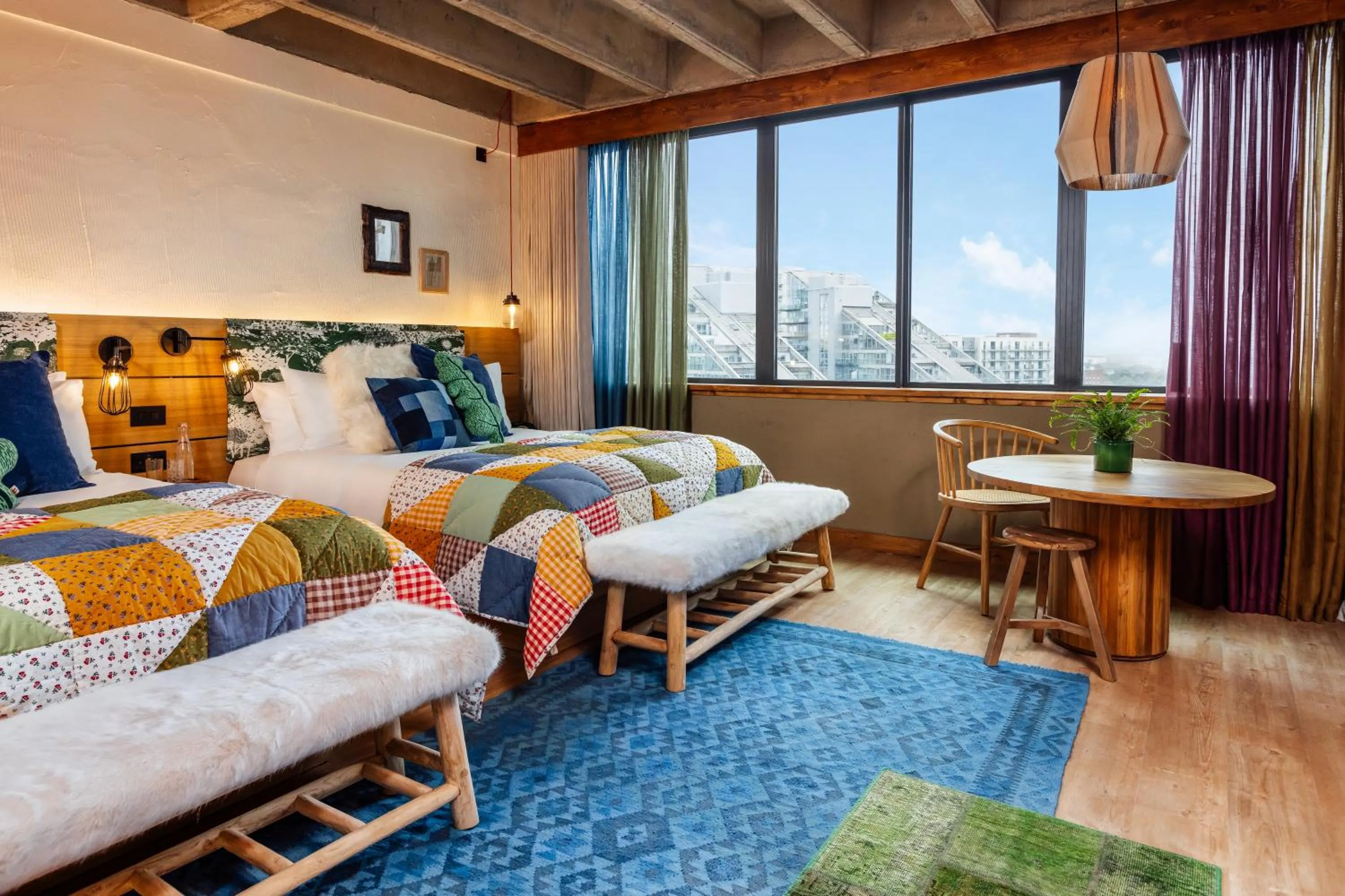 Bed in Treehouse Hotel Manchester