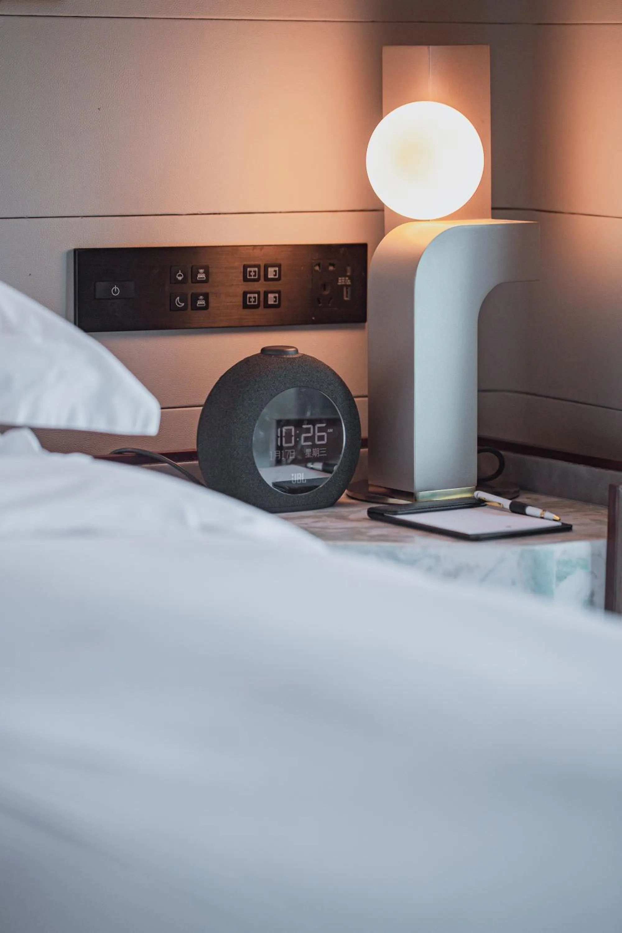 Bed in InterContinental Shanghai Harbour City by IHG