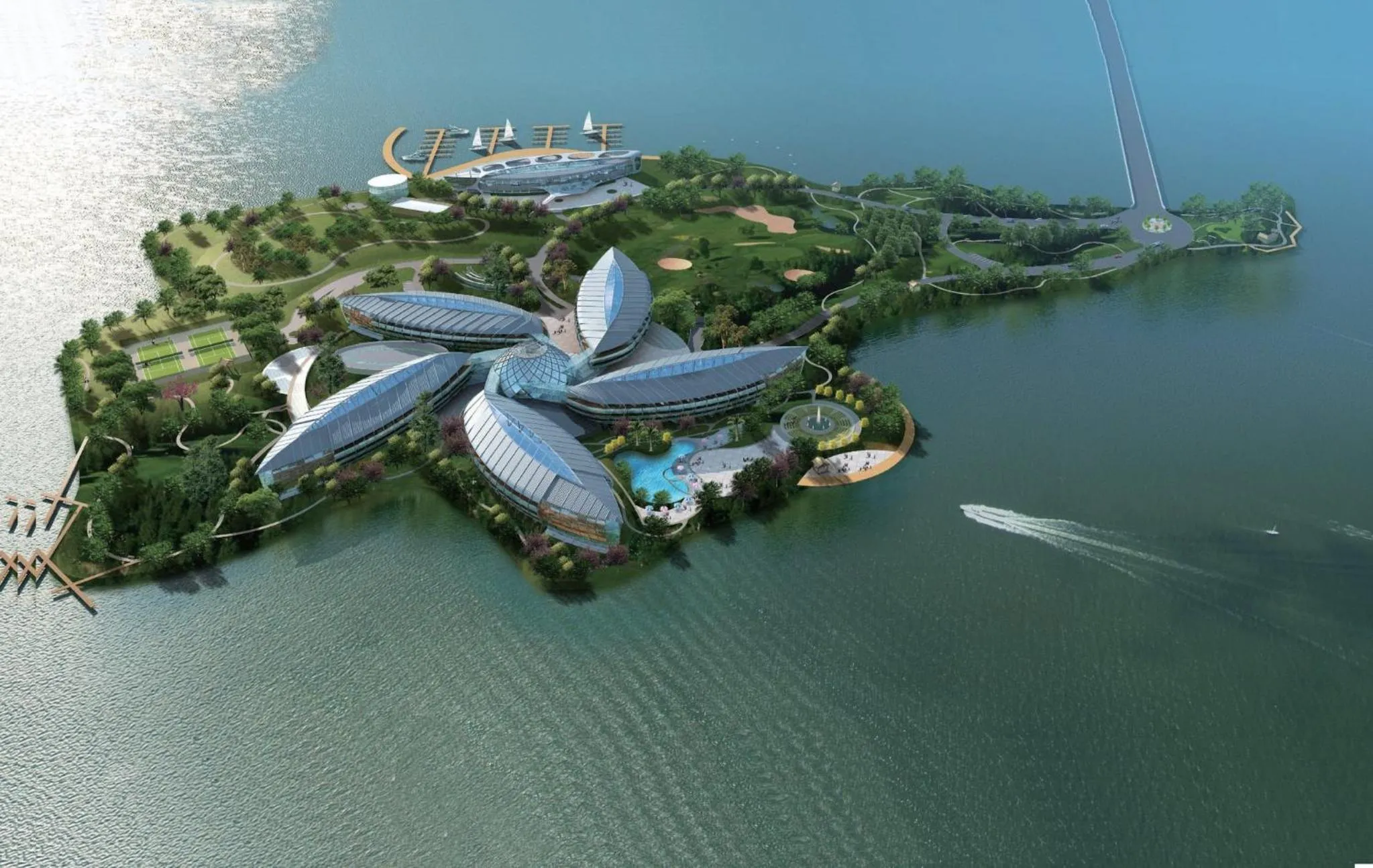 Property building in InterContinental Shanghai Harbour City by IHG