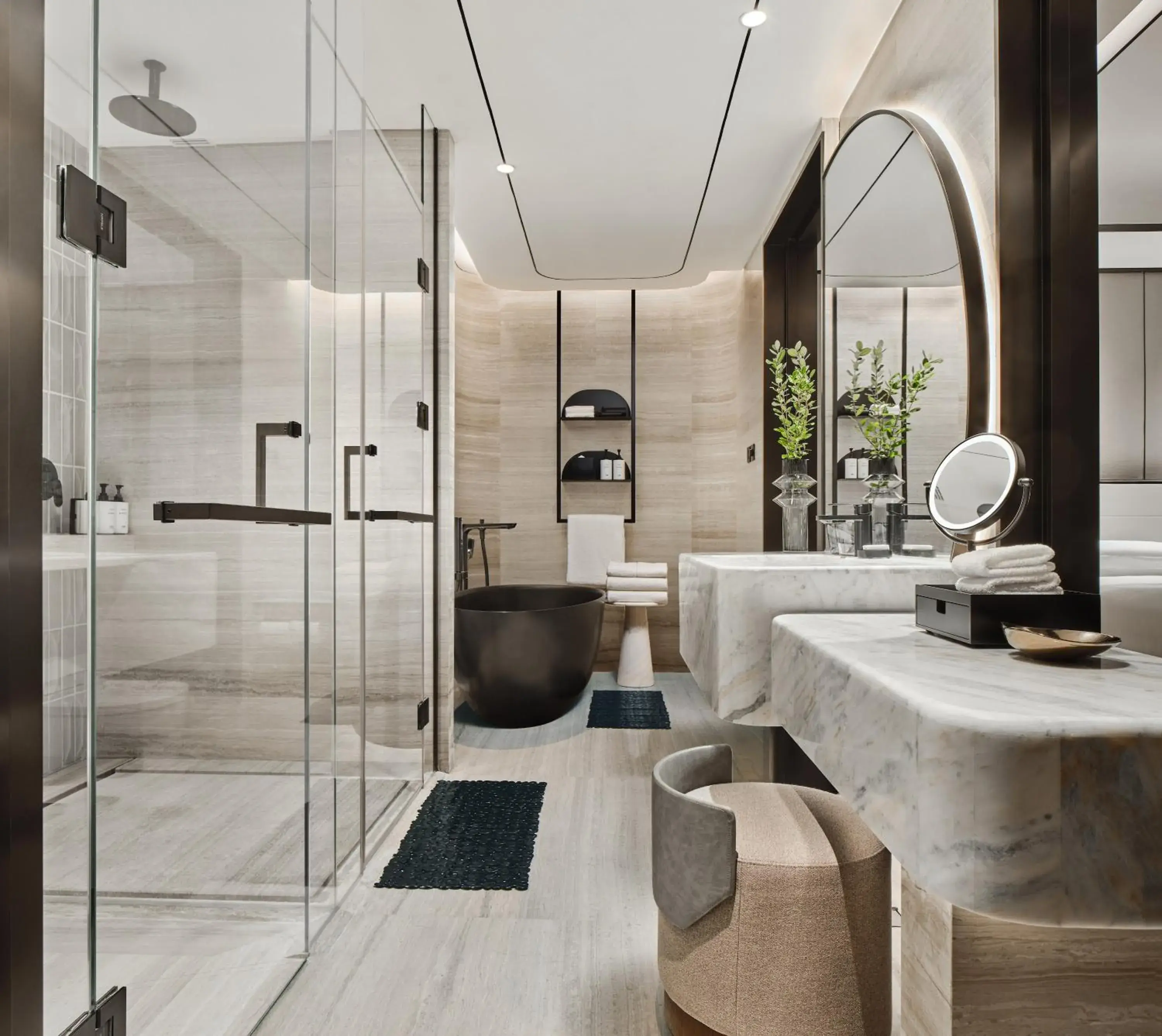 Bathroom in InterContinental Shanghai Harbour City by IHG Bathroom in InterContinental Shanghai Harbour City by IHG