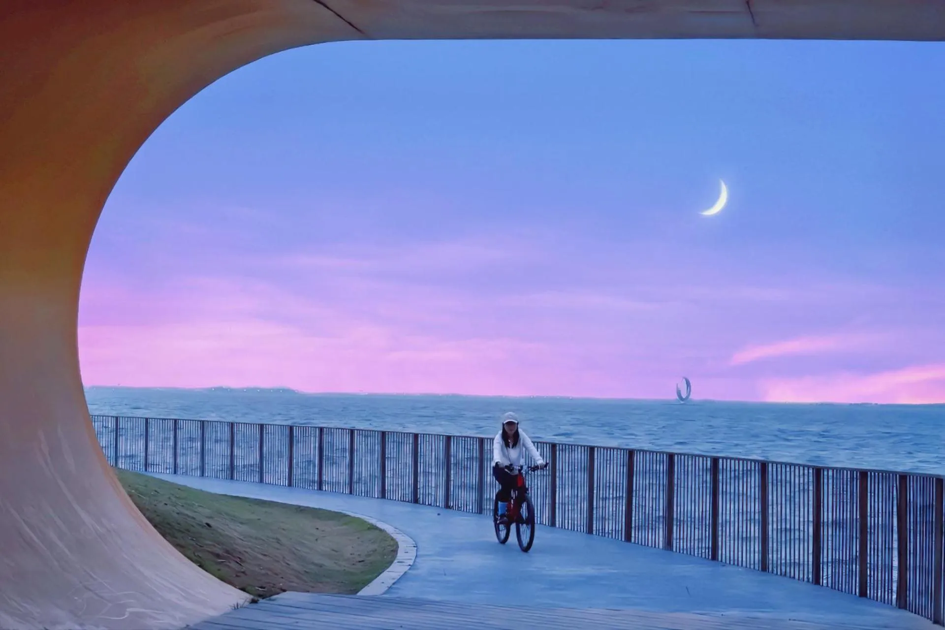 Cycling in InterContinental Shanghai Harbour City by IHG