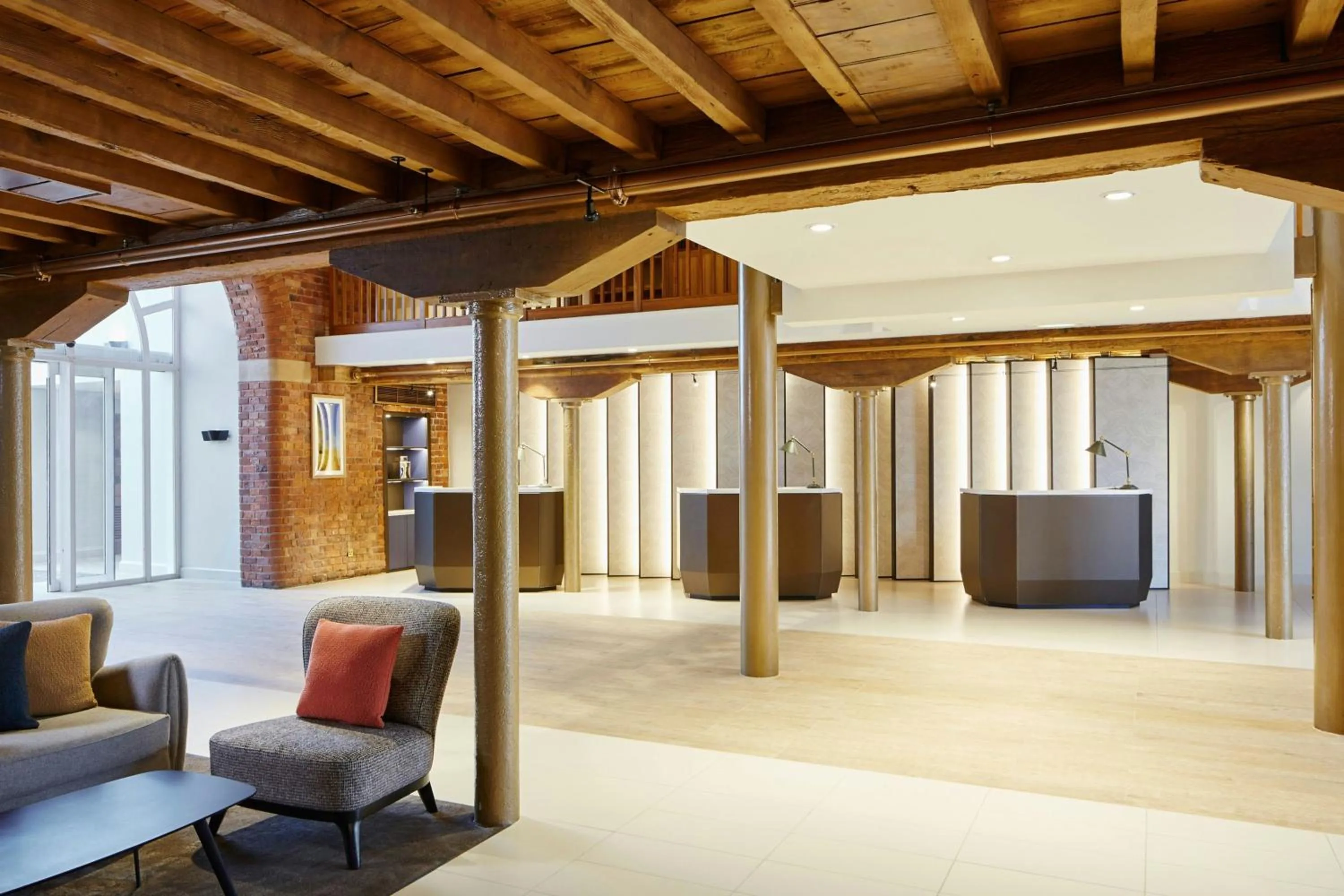 Lobby or reception in Manchester Marriott Victoria & Albert Hotel