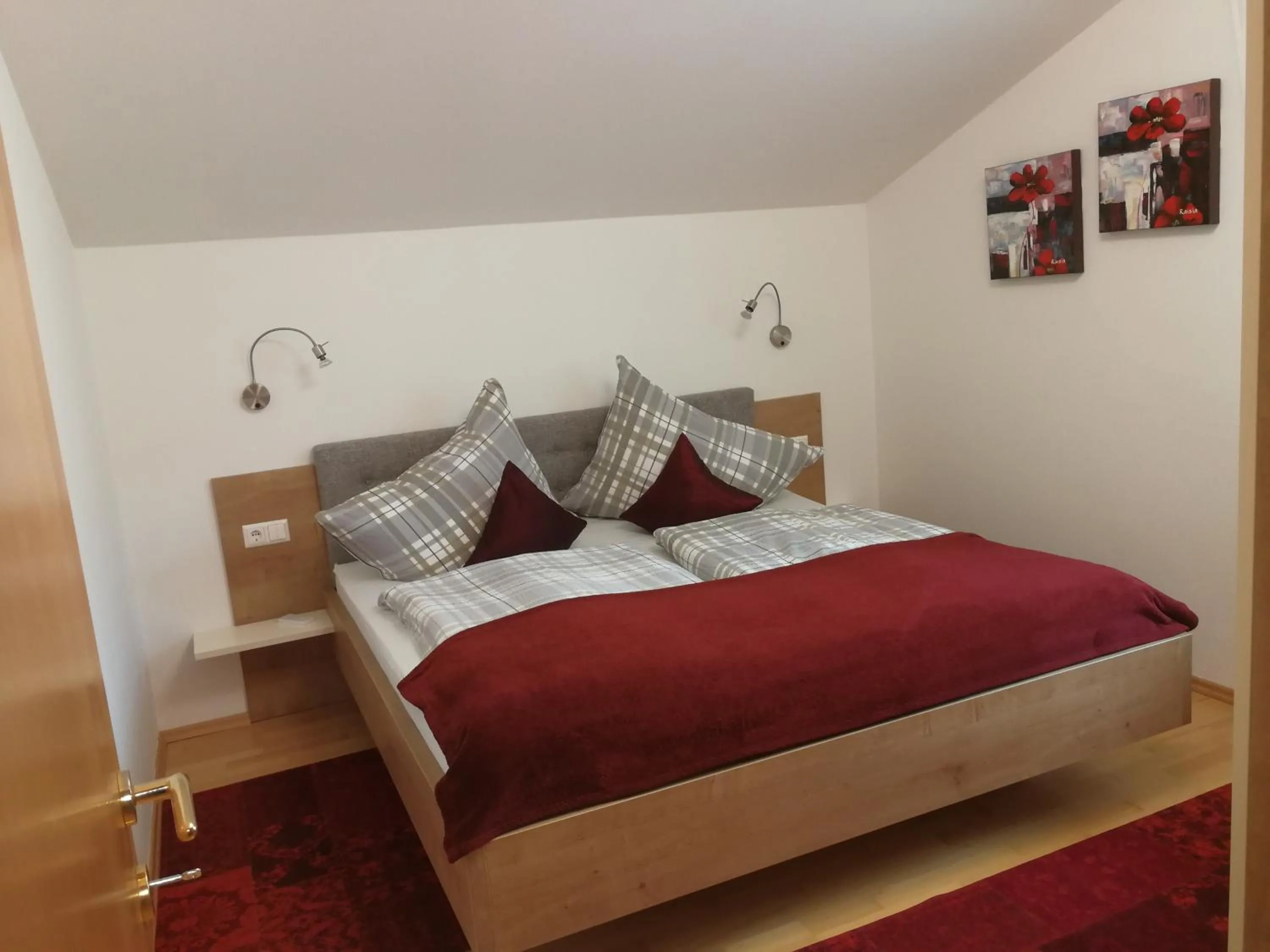 Bed in Ferienwohnungen Oranhof