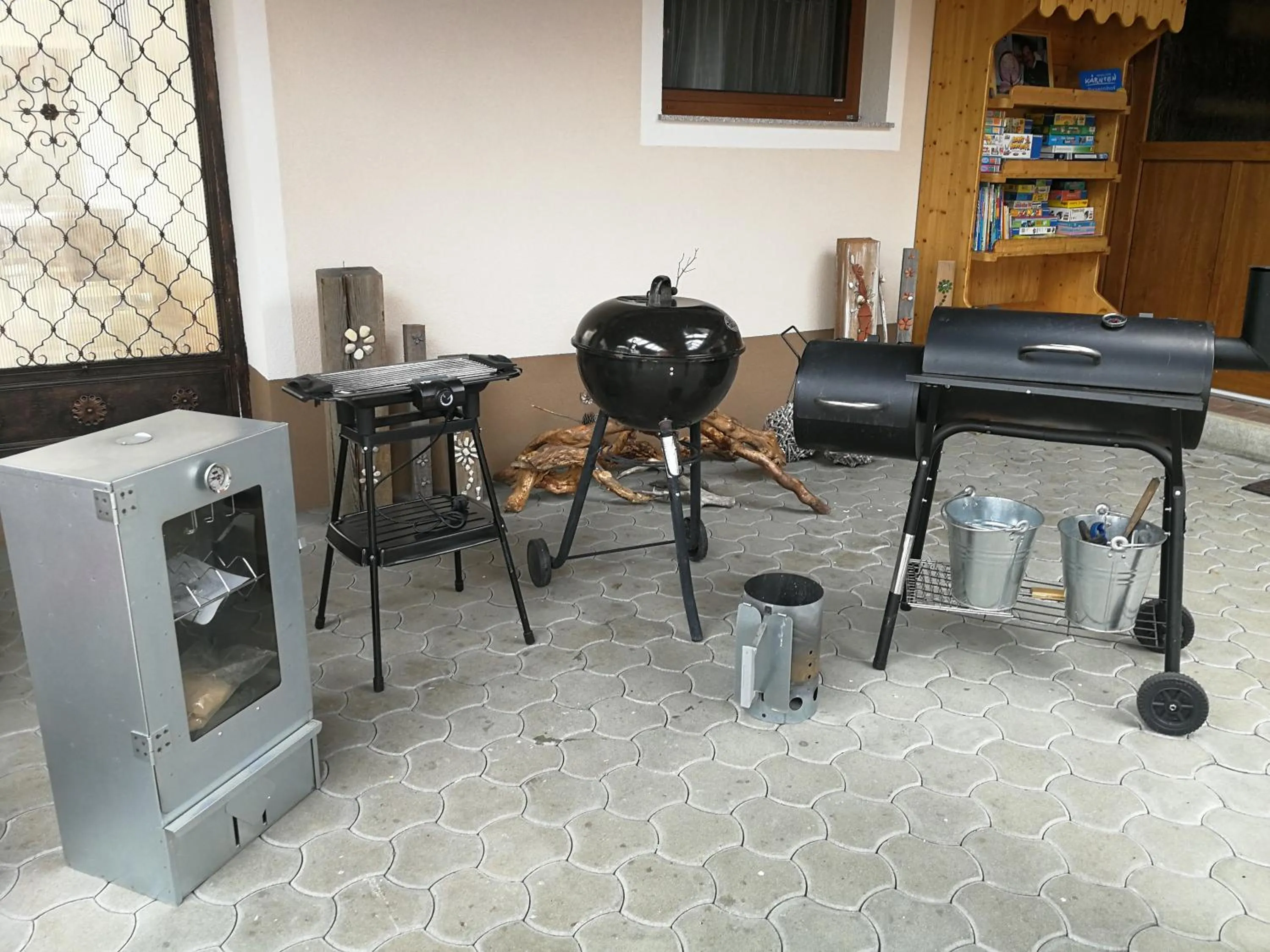 BBQ facilities in Ferienwohnungen Oranhof