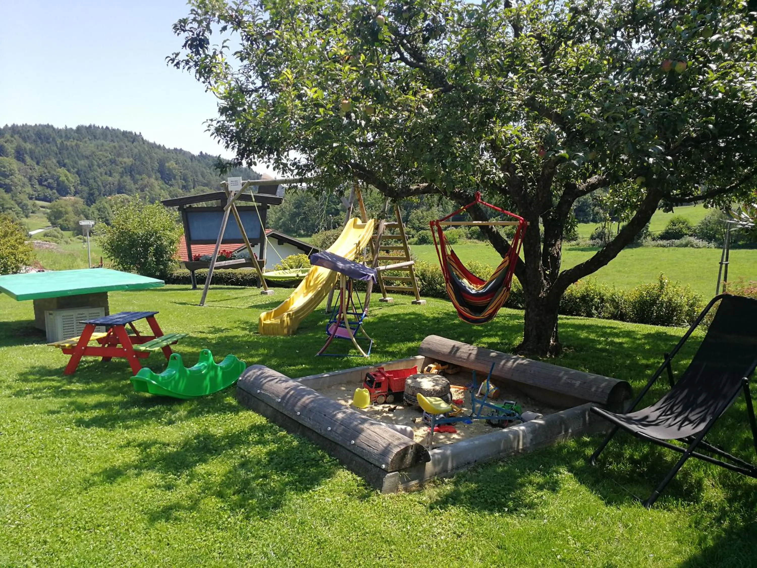 Children play ground in Ferienwohnungen Oranhof