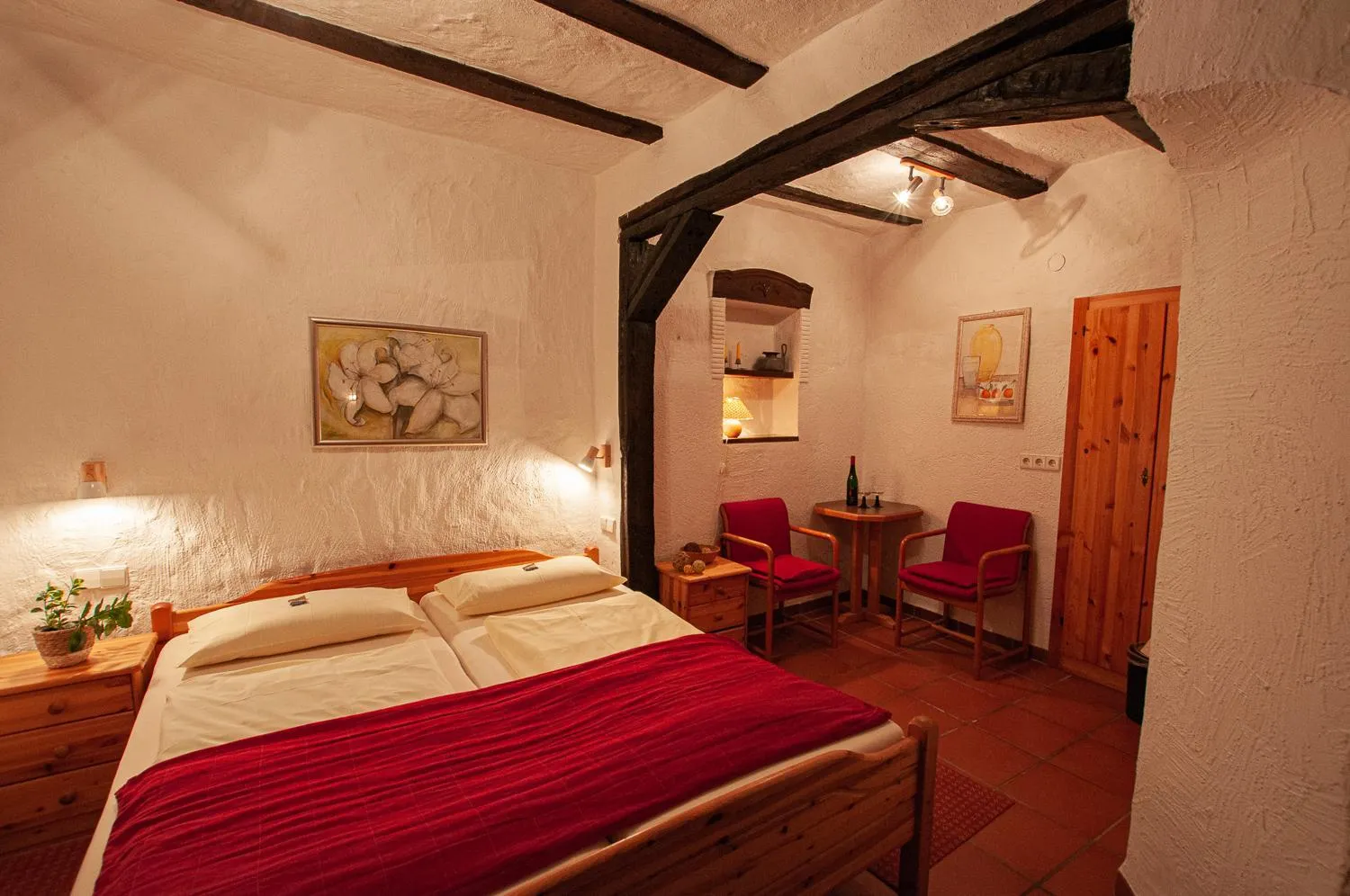 Photo of the whole room, Bed in Landhaus Müller