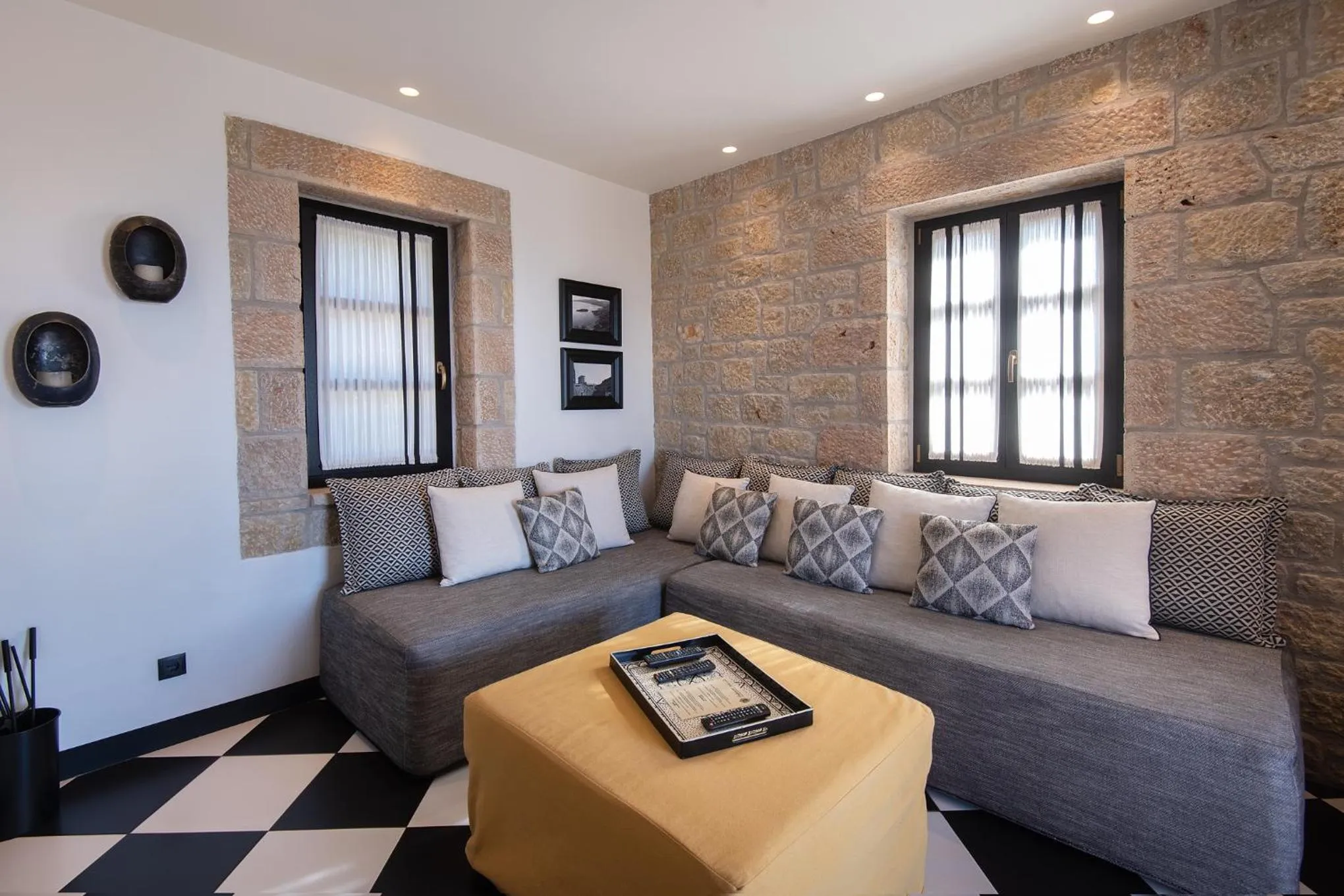 Living room in Polismata - Private Residences