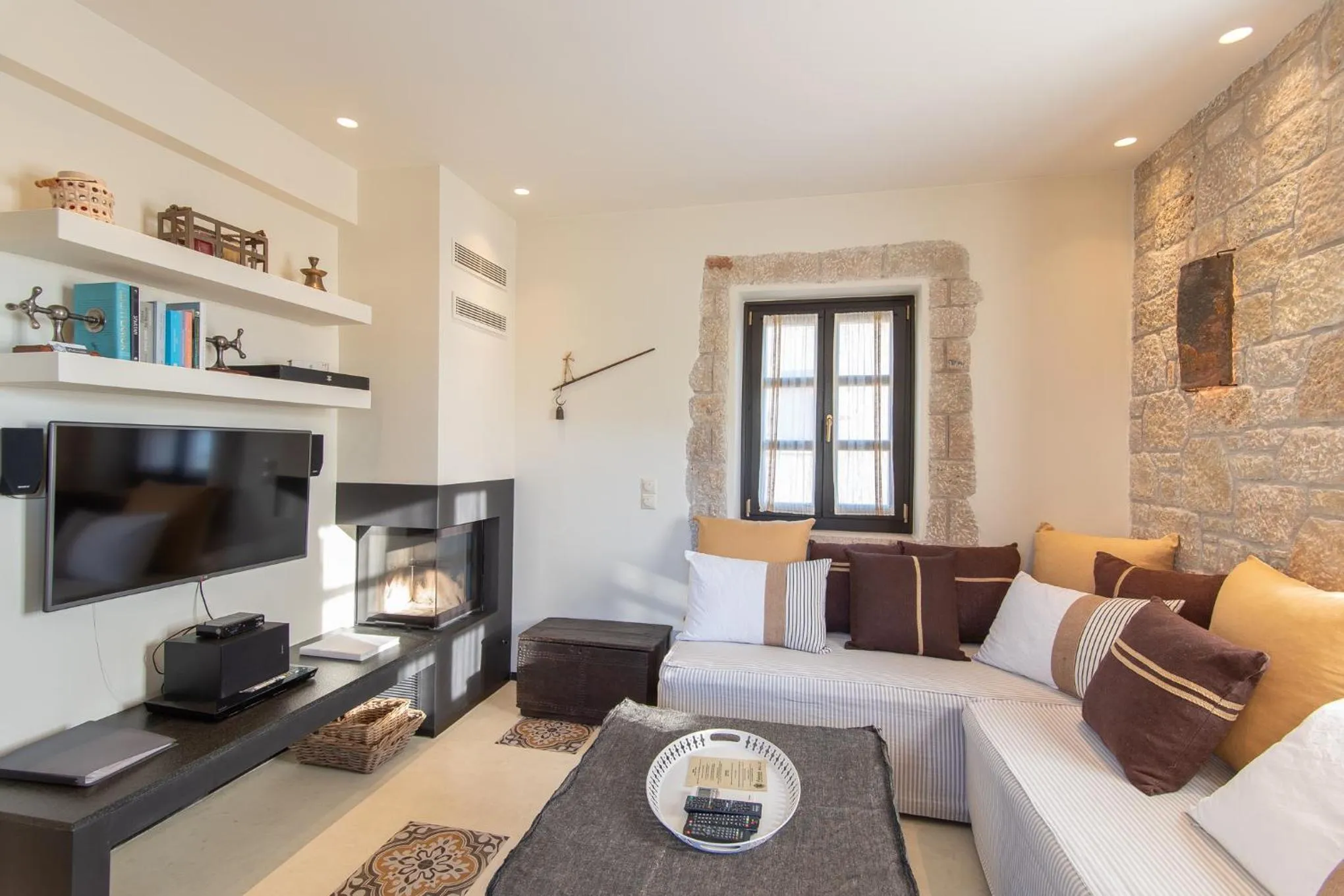 Living room in Polismata - Private Residences