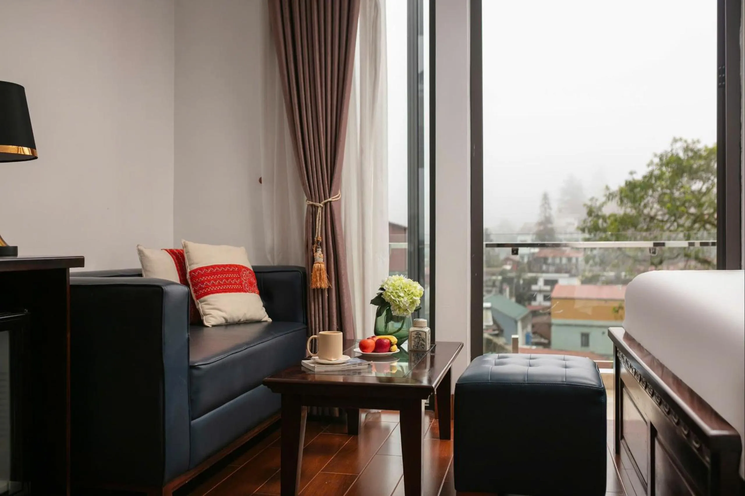 Bed in Sapa Mountain Queen House