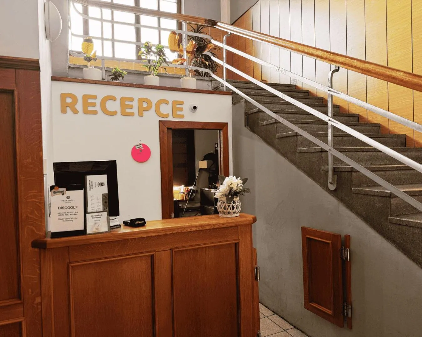 Lobby or reception in Parkhotel Smržovka