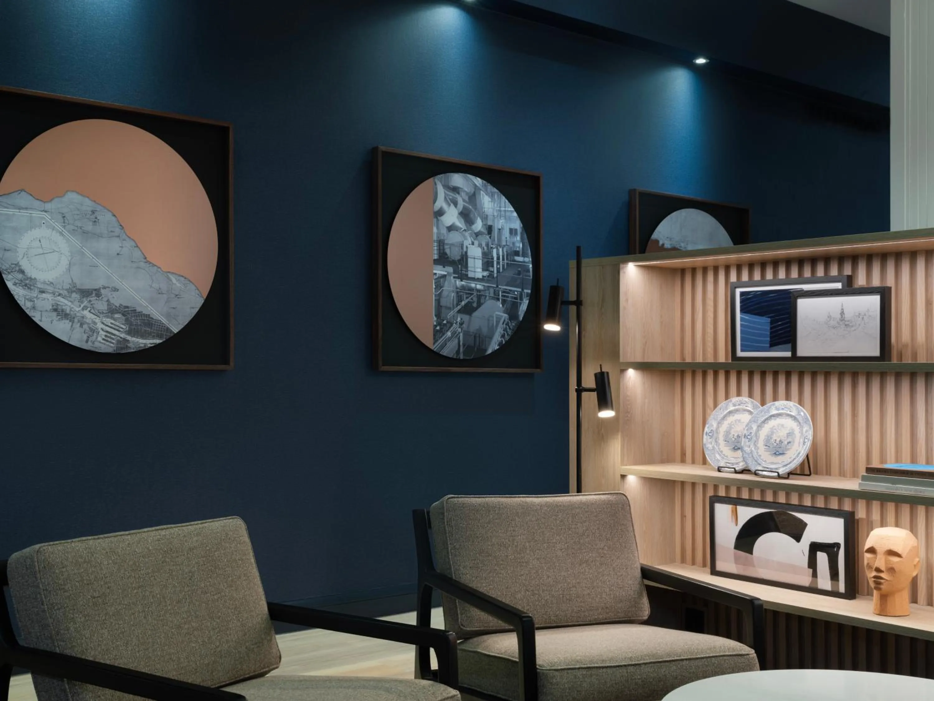 Lobby or reception in Glasgow Marriott Hotel