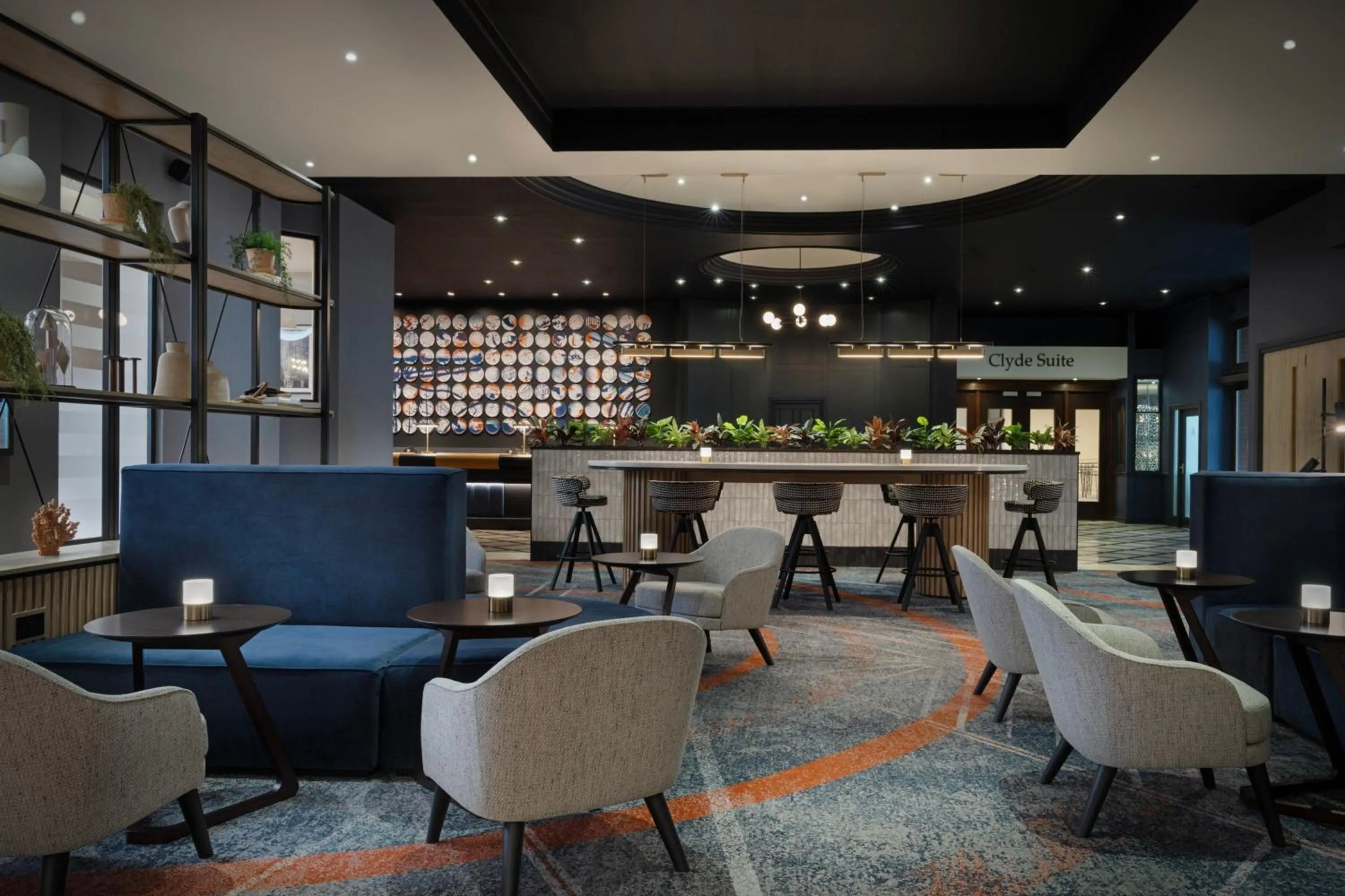 Lobby or reception in Glasgow Marriott Hotel