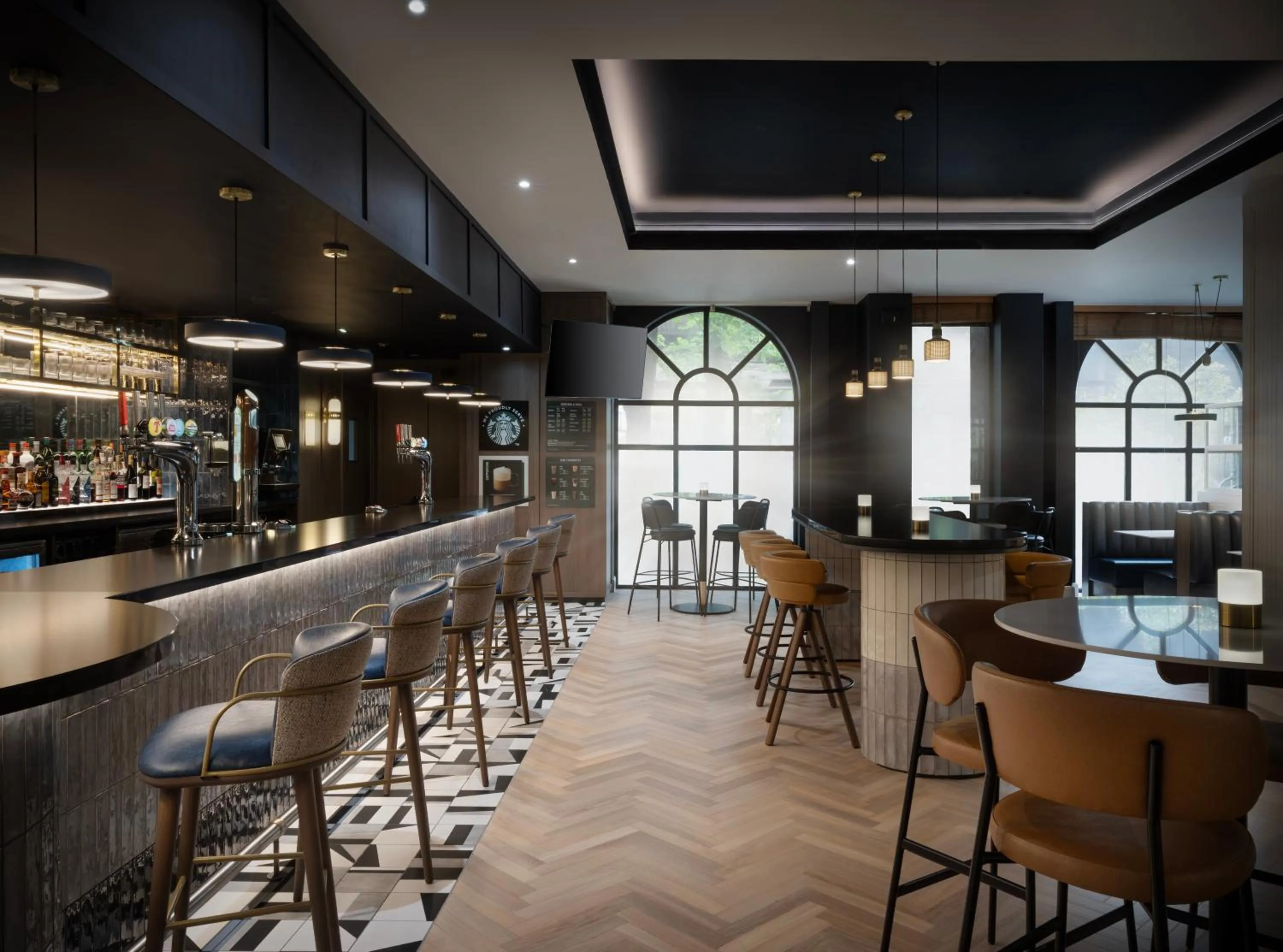 Lounge or bar in Glasgow Marriott Hotel