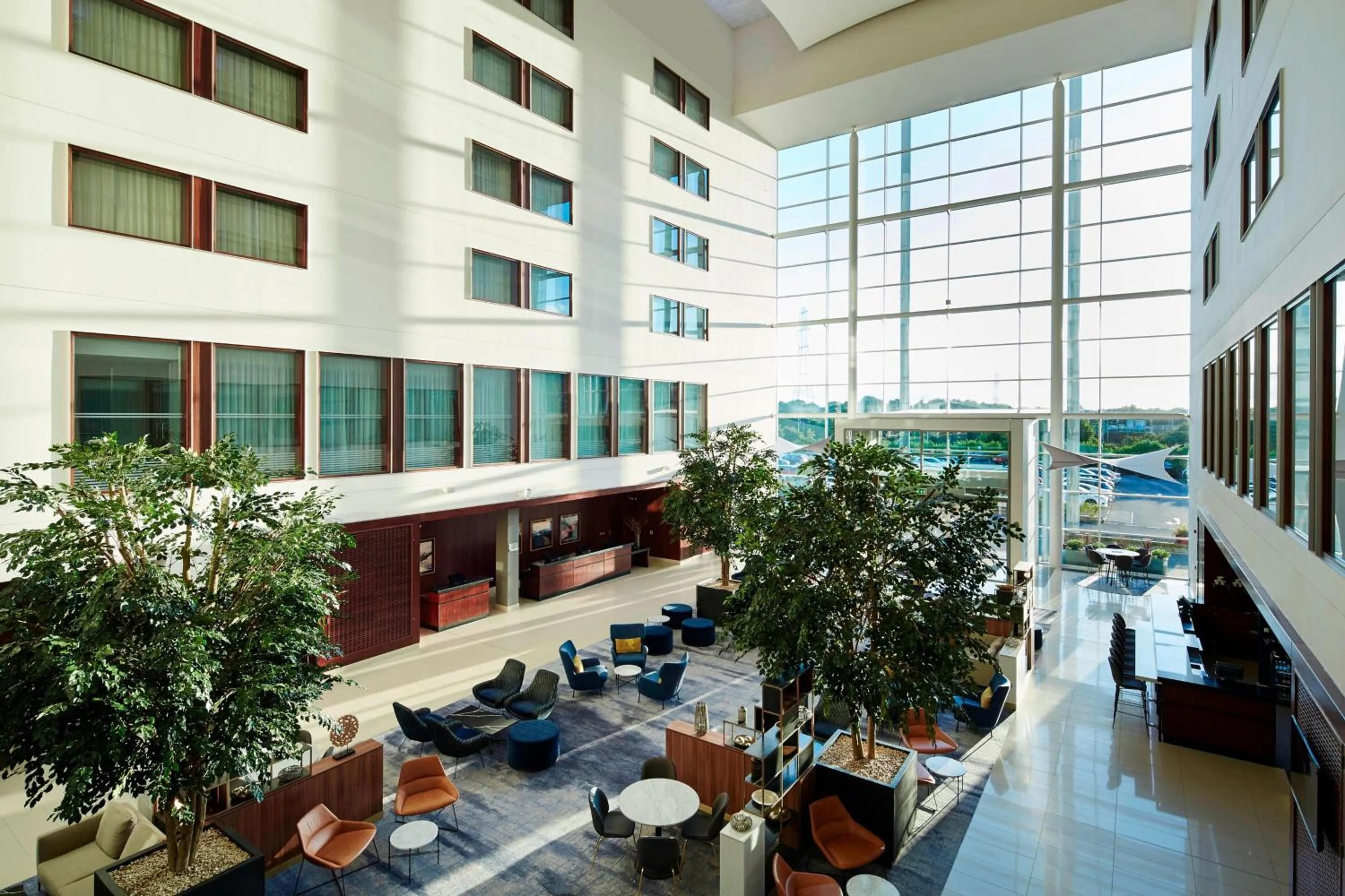 Lobby or reception in Leicester Marriott Hotel