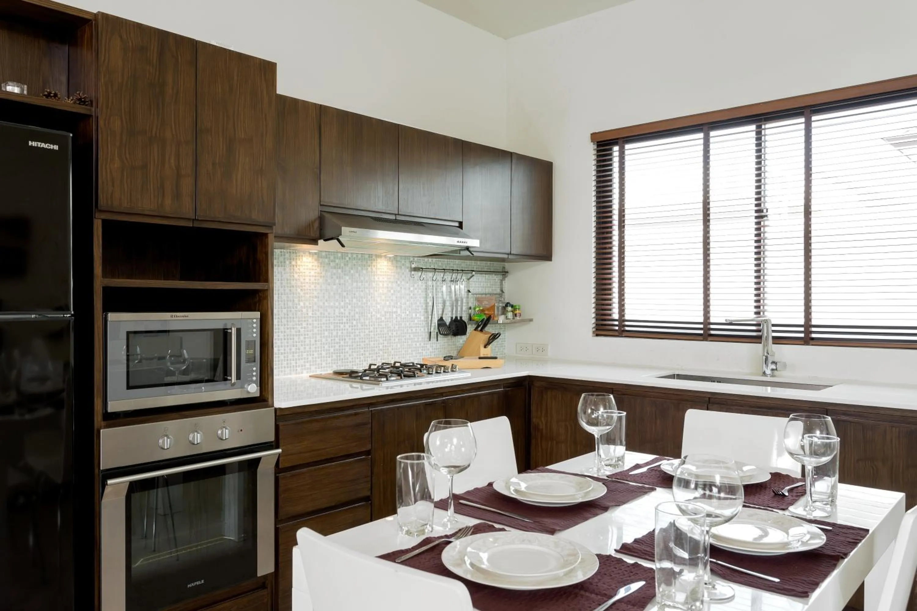 Kitchen or kitchenette in Big Buddha View 3br Pool Villa by Intira Villas