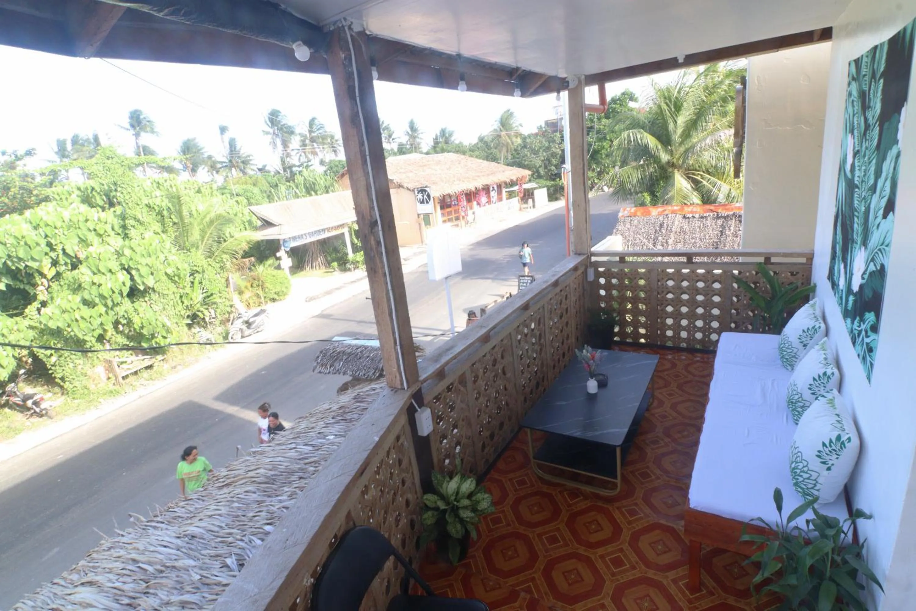 Living room in Aloha Hostel Siargao