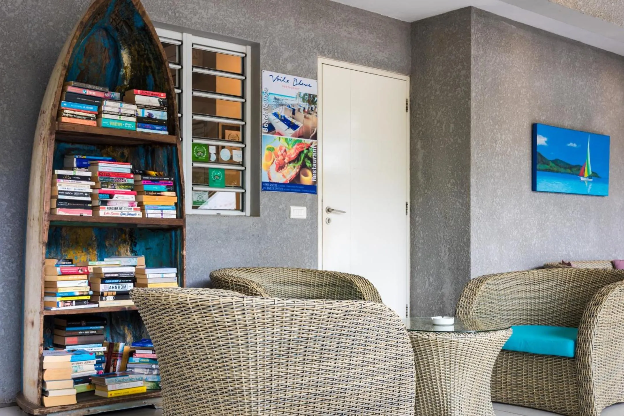 Lobby or reception in Mon Choisy Beach R.