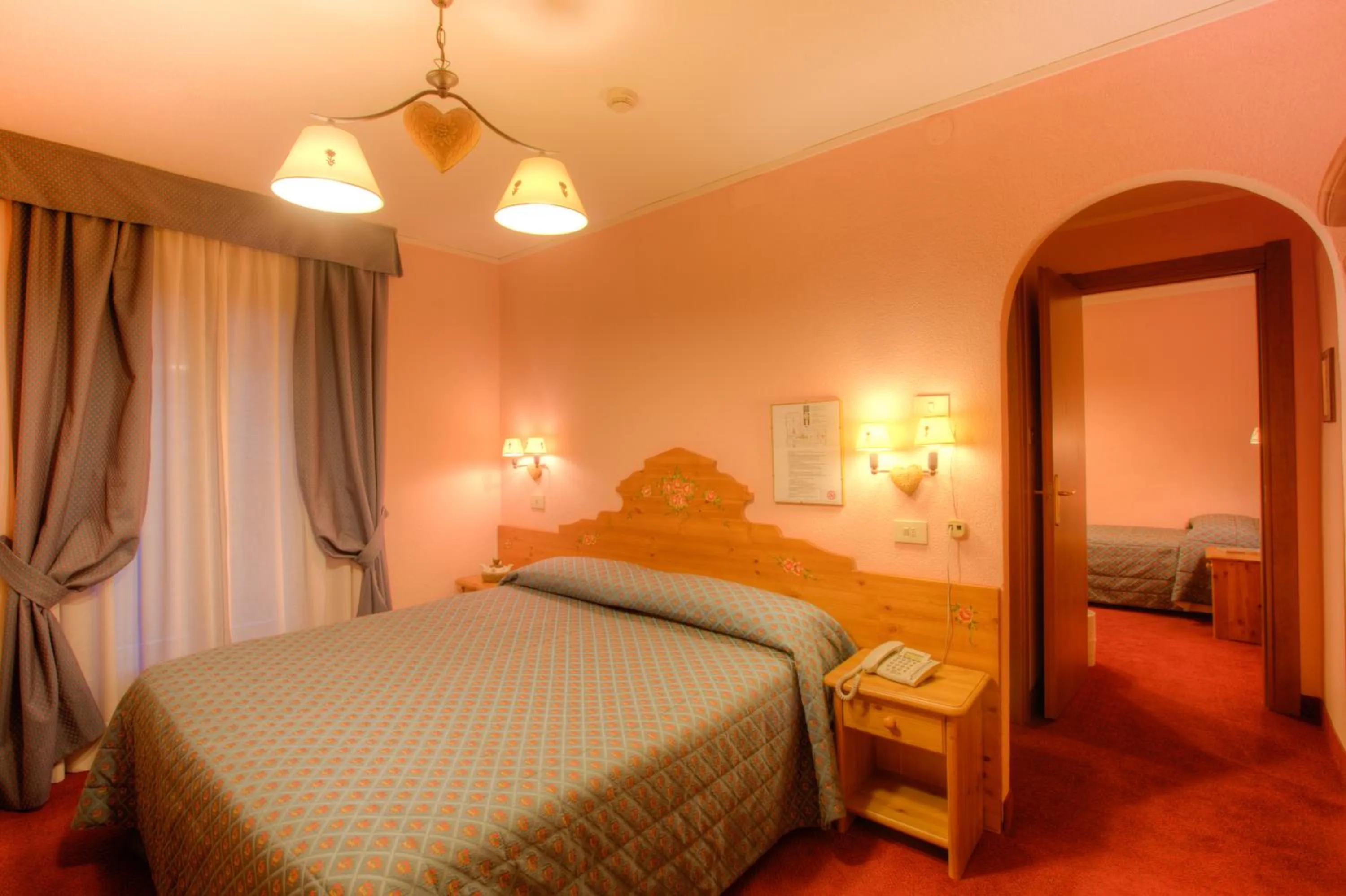 Bed in Hotel Edelweiss