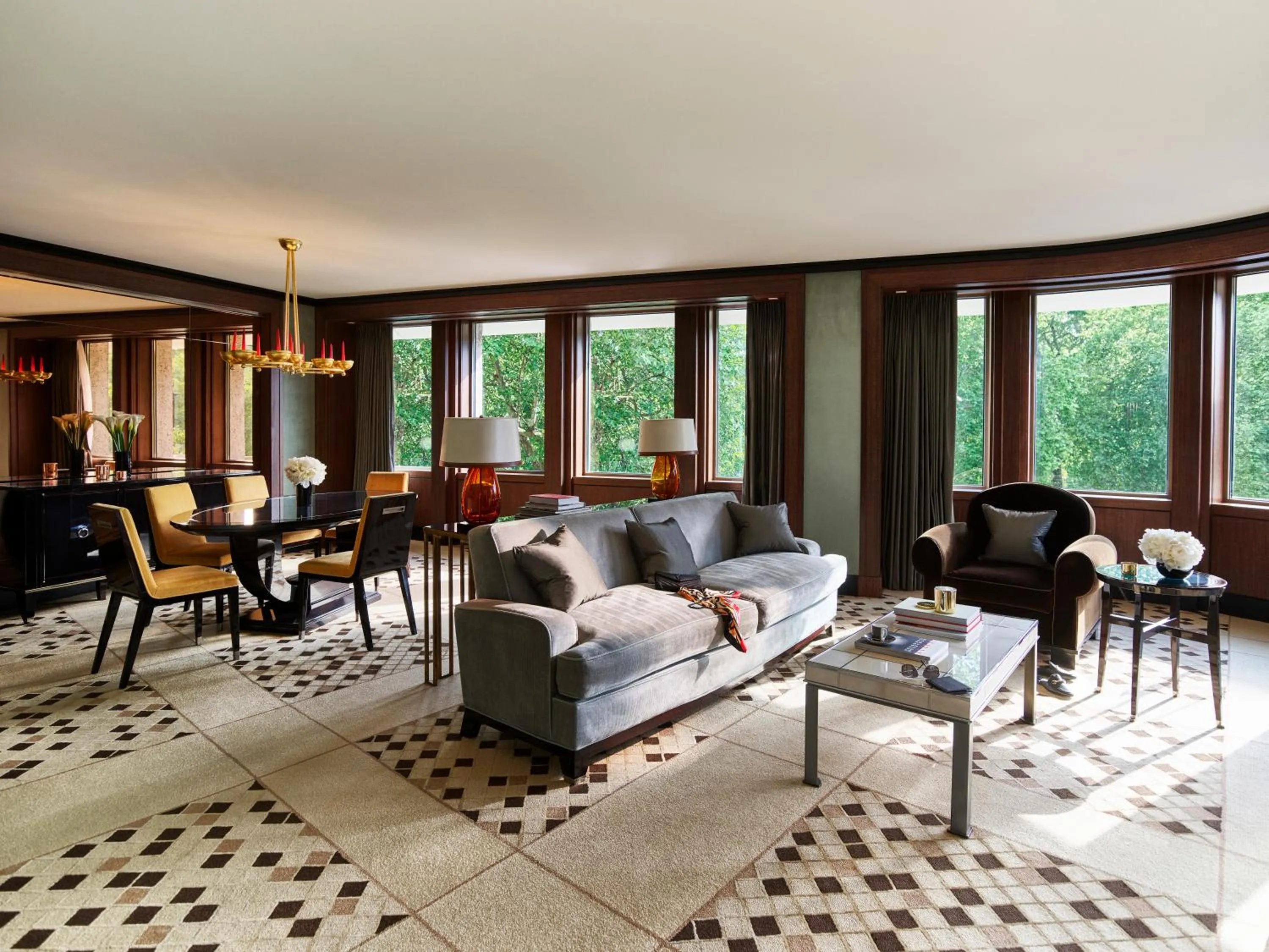 Living room in 45 Park Lane - Dorchester Collection