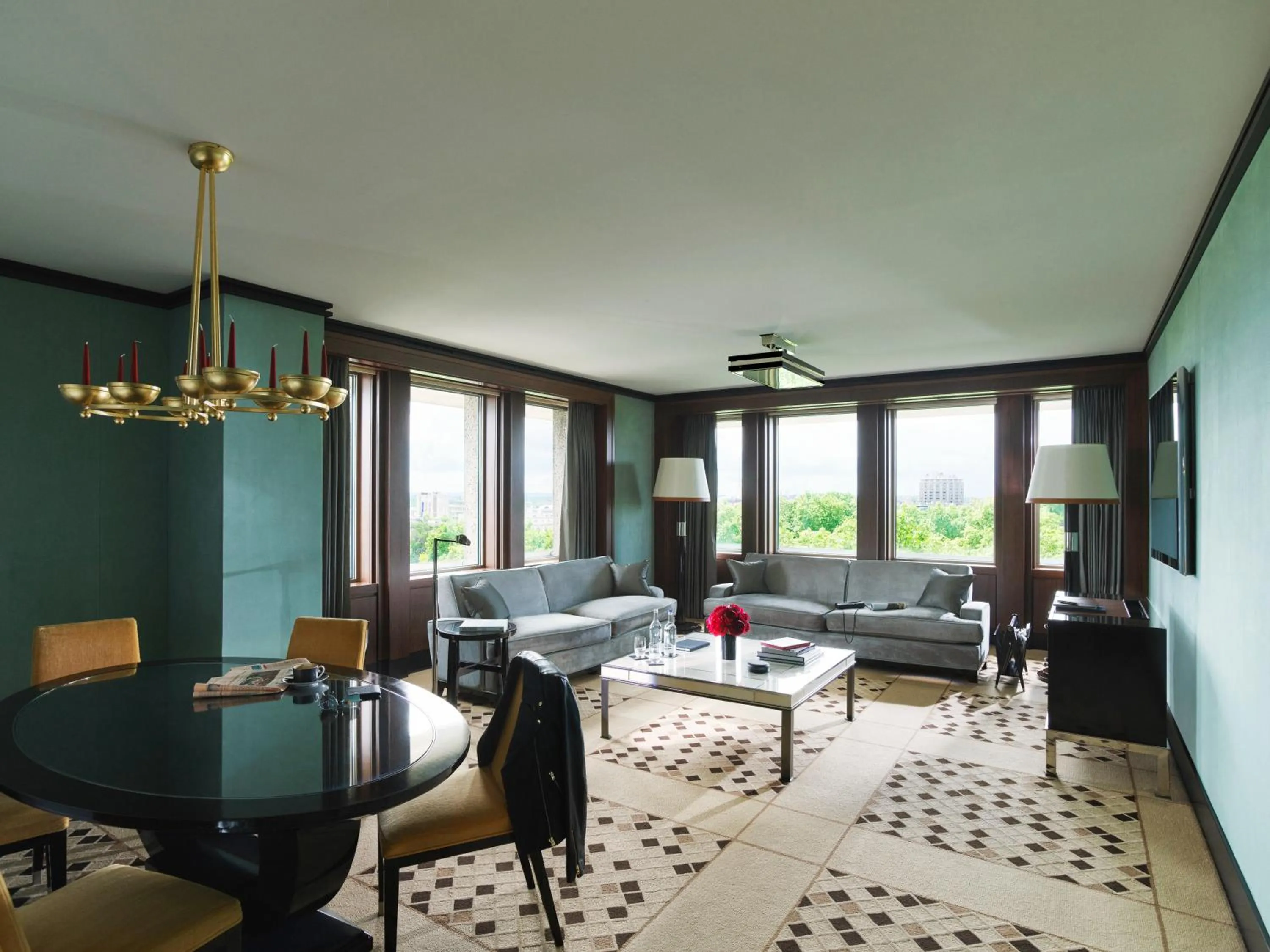 Living room in 45 Park Lane - Dorchester Collection