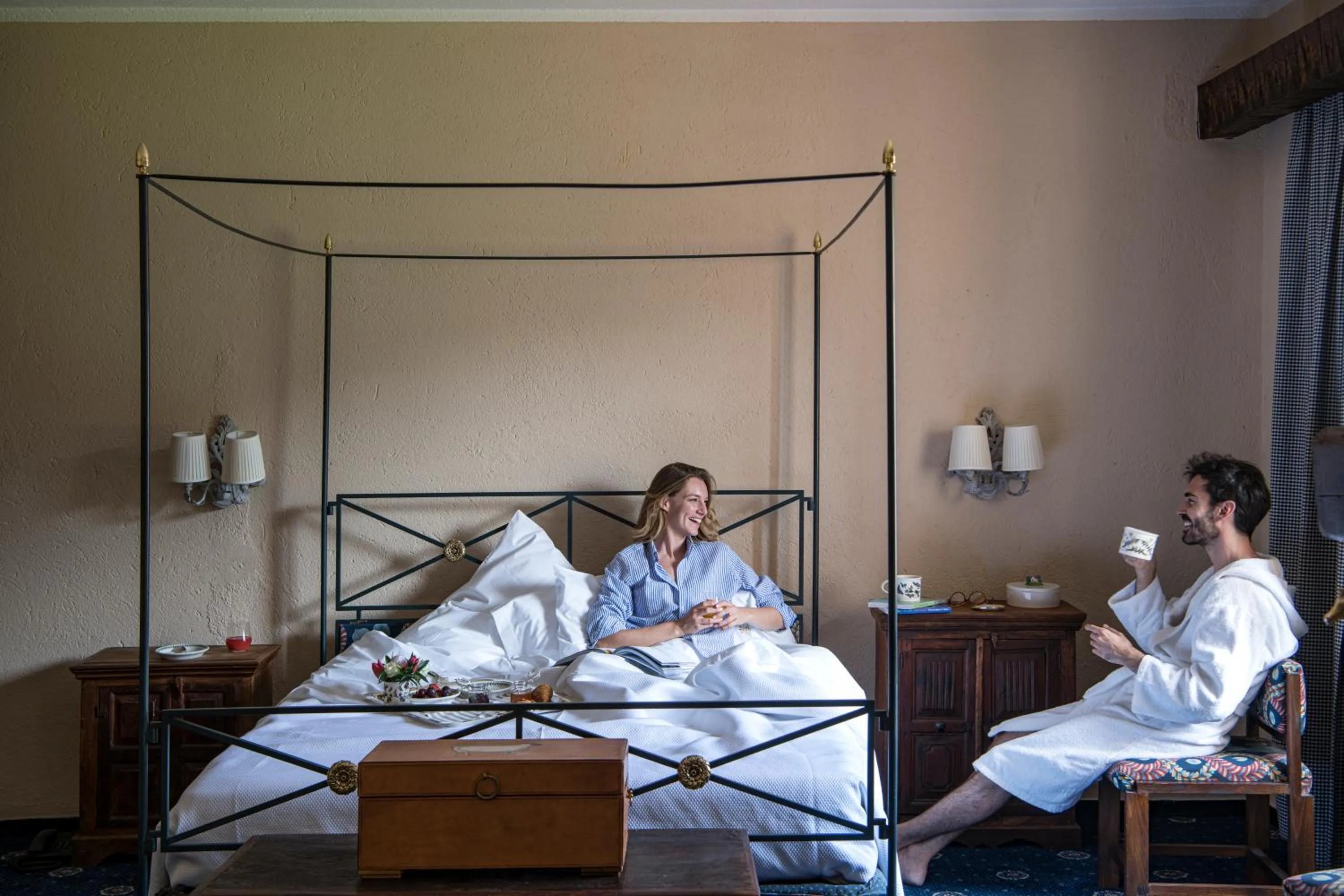 Bed in La Meridiana ReIais & Chateaux